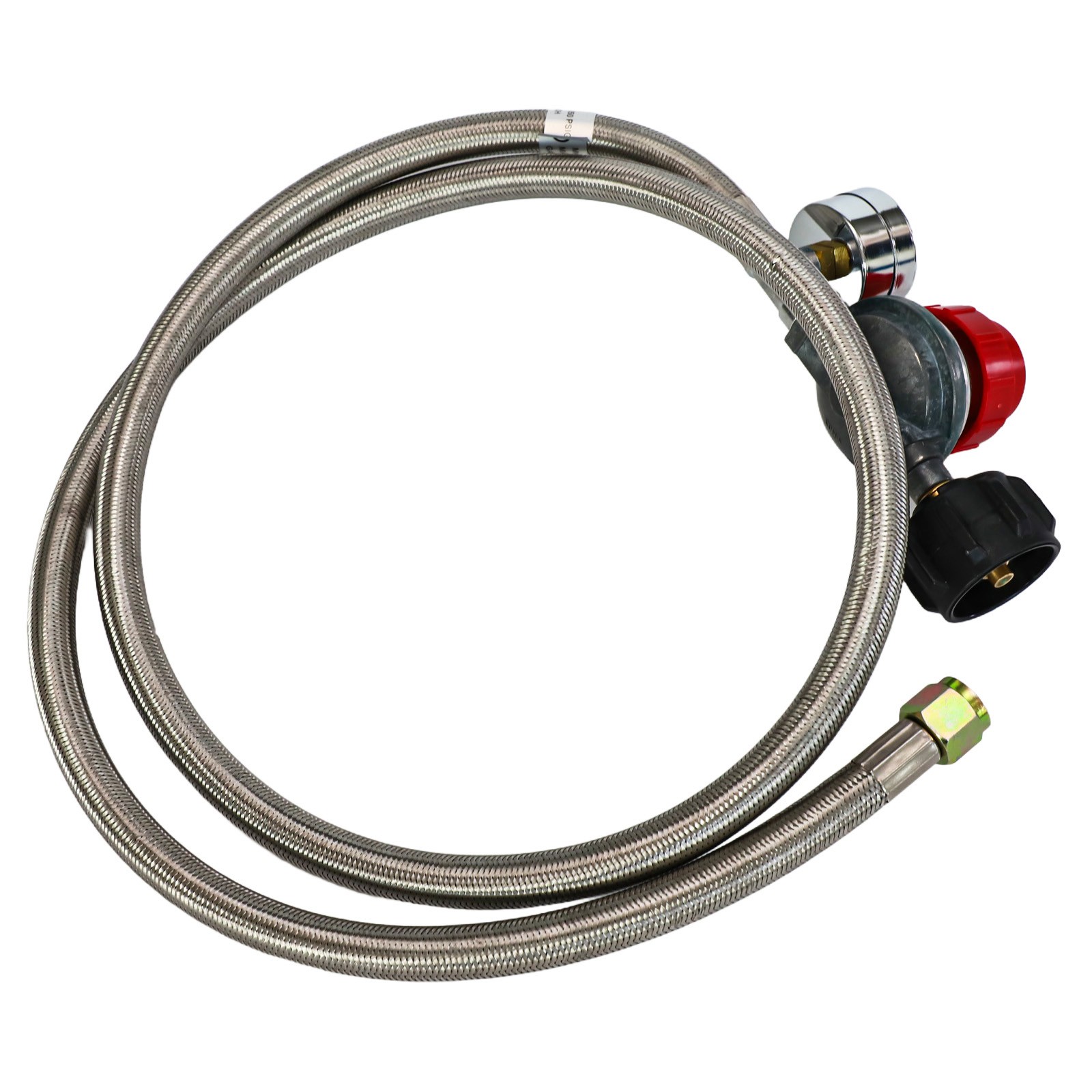 Régulateur Propane Haute Pression avec Manomètre pour Barbecue Extérieur 5FT - Photo 30/40