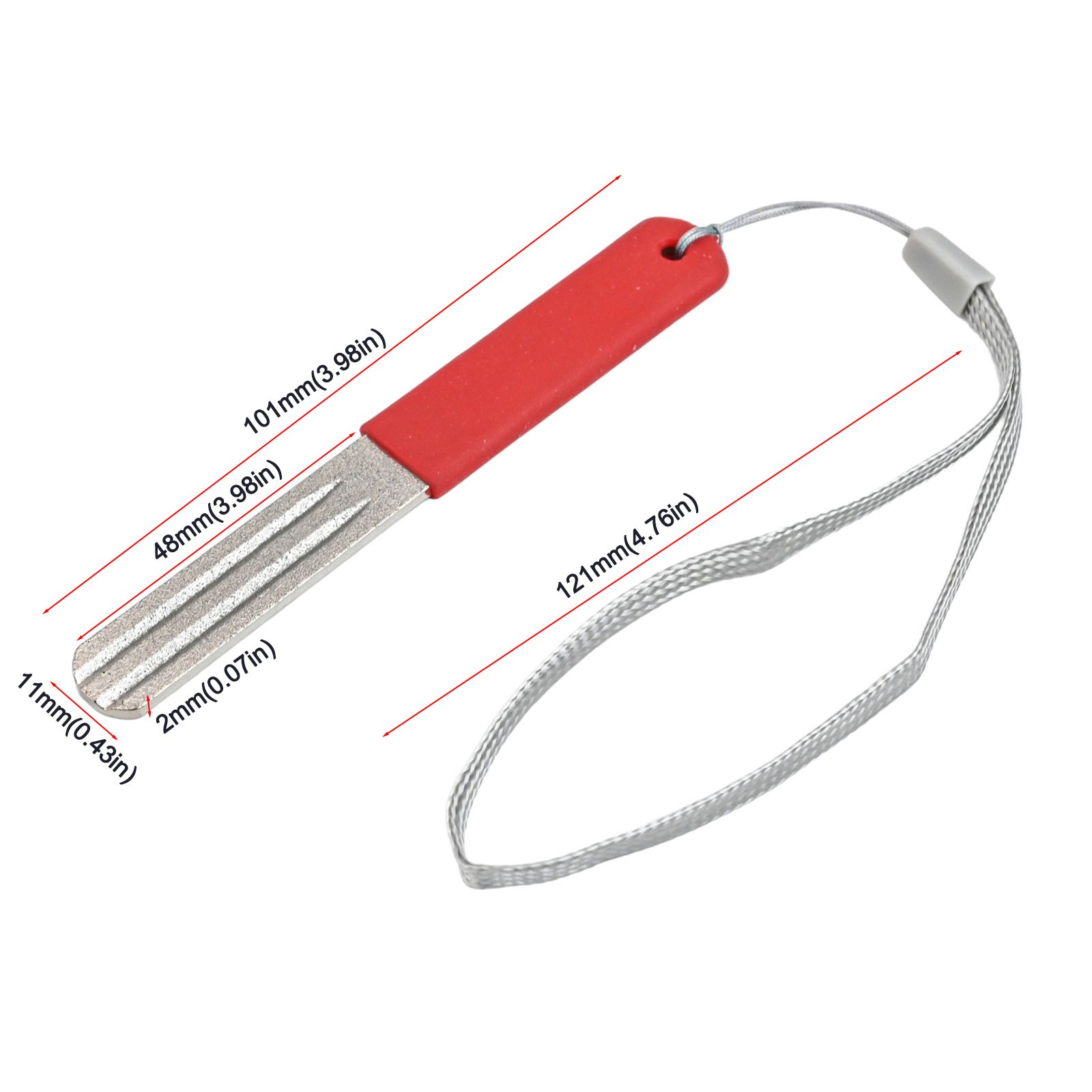 Fish Hook Sharpening Tools Handy Keychain Accessory for Campers and Anglers