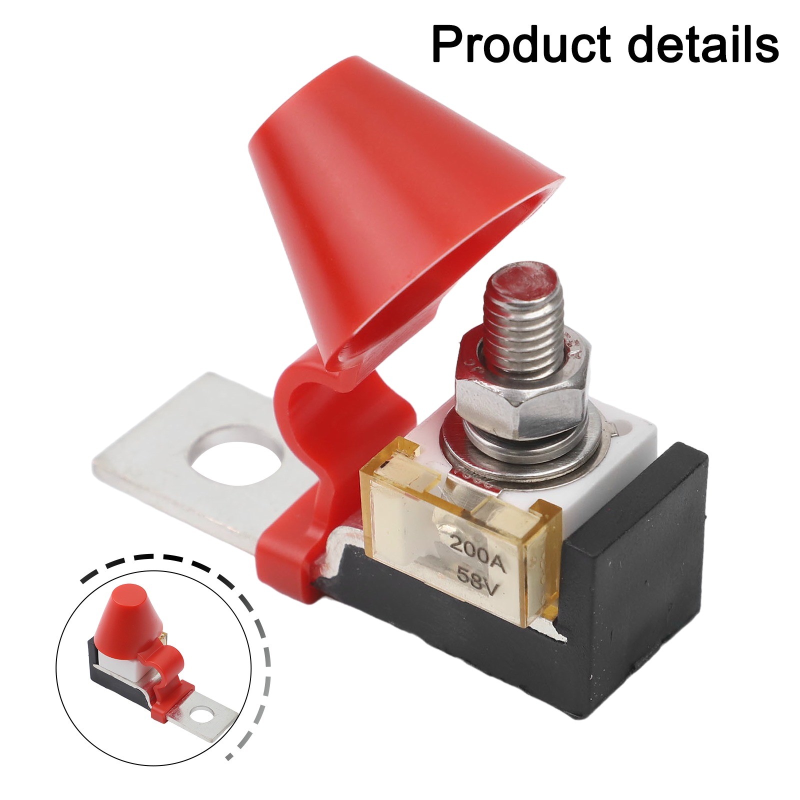 Fuse Holder Kit 100A 150A 200A 250A 300A 58V For Car Marine Boat M8 X1.25 - Picture 29 of 43