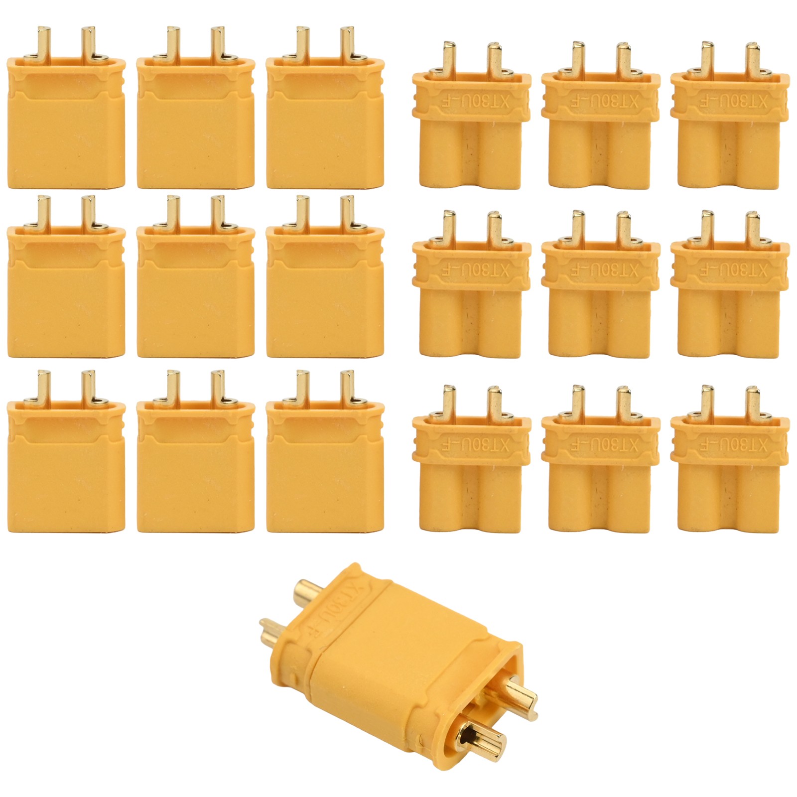20Pcs XT30 Connectors for Reliable Power in RC Vehicles and Lipo Batteries