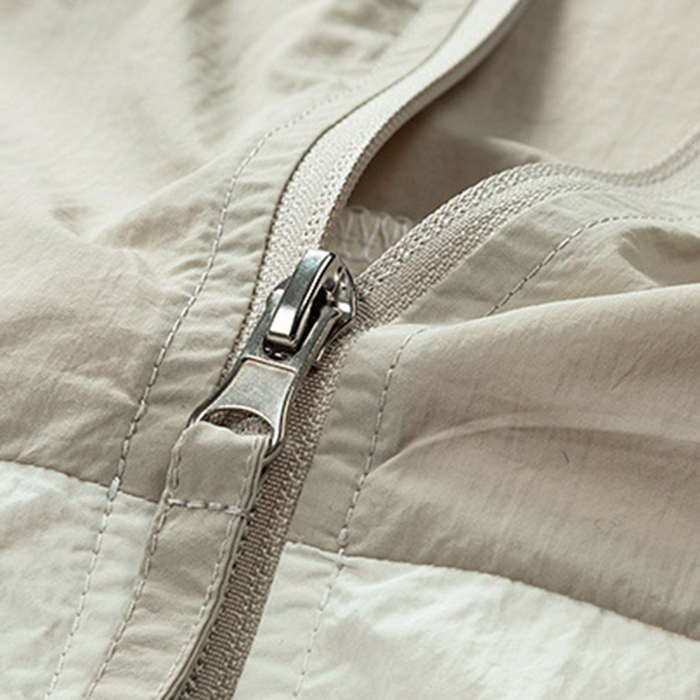 Men's Lightweight Sunscreen Jacket with Hood for Spring and Summer Outdoor Wear - Picture 44 of 51