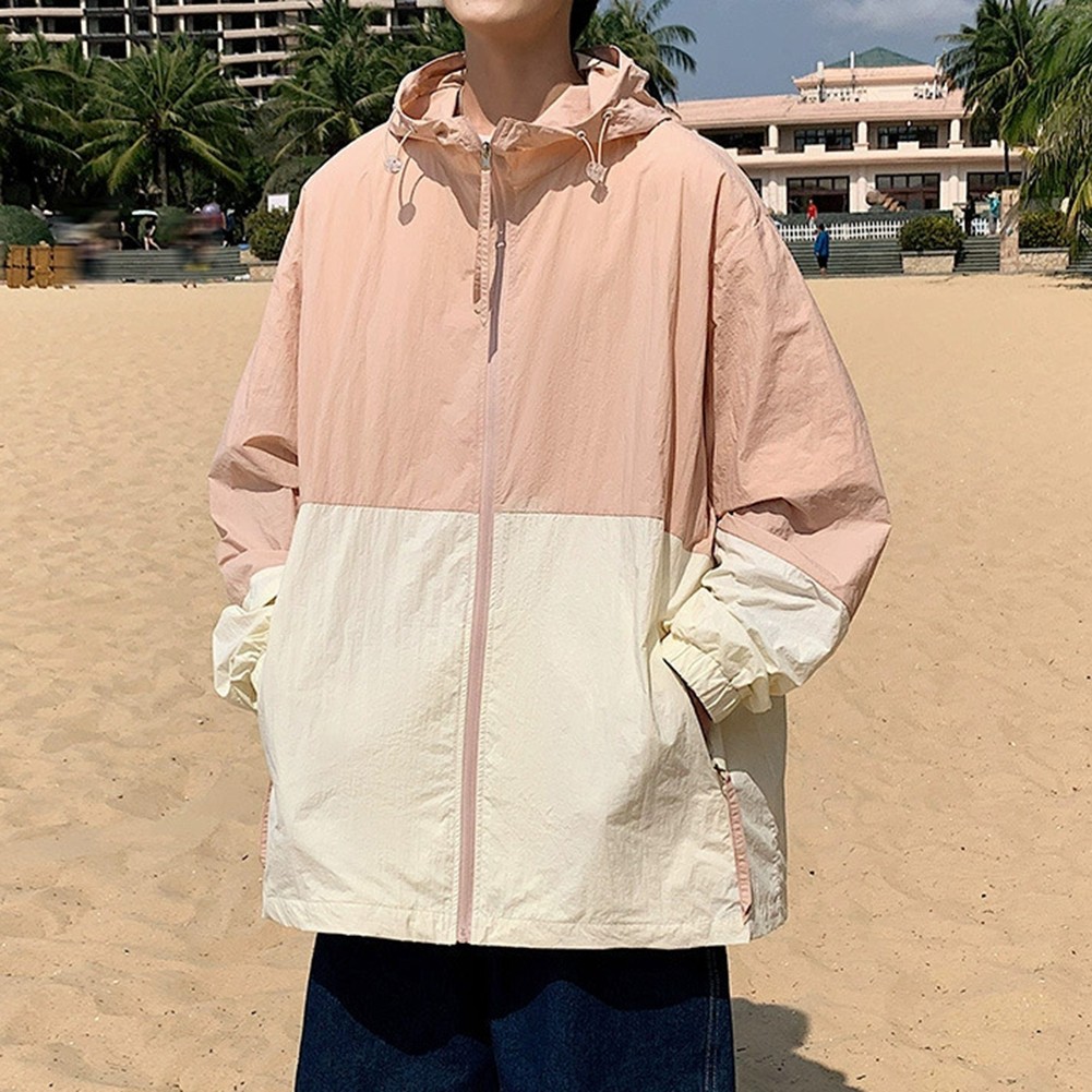 Men's Lightweight Sunscreen Jacket with Hood for Spring and Summer Outdoor Wear - Picture 34 of 51