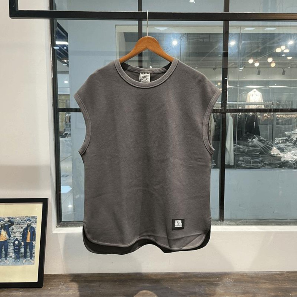 Retro Style Men’s Sleeveless Vests for Casual Sports Round Neck Tank Tops