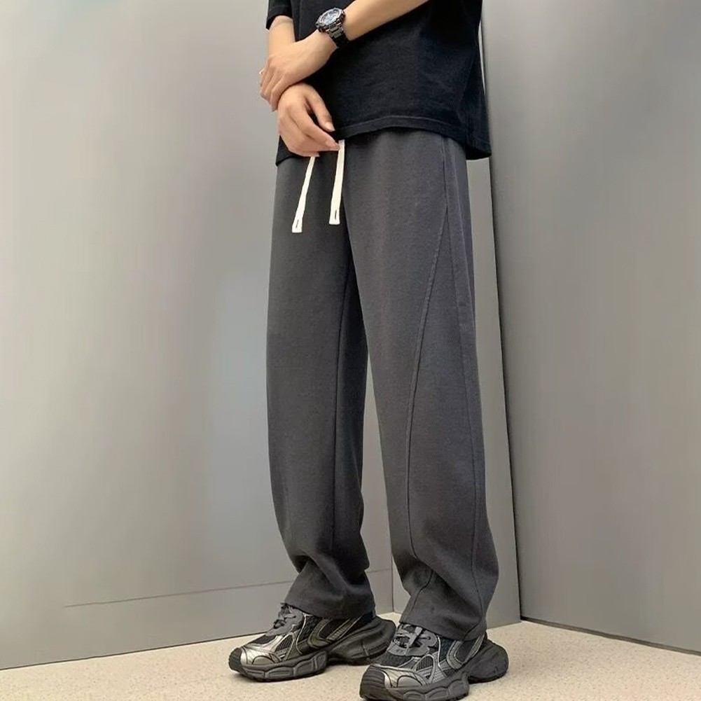 Everyday Wear Men's Loose Fit Sweatpants Korean Style Wide Leg Casual Pants