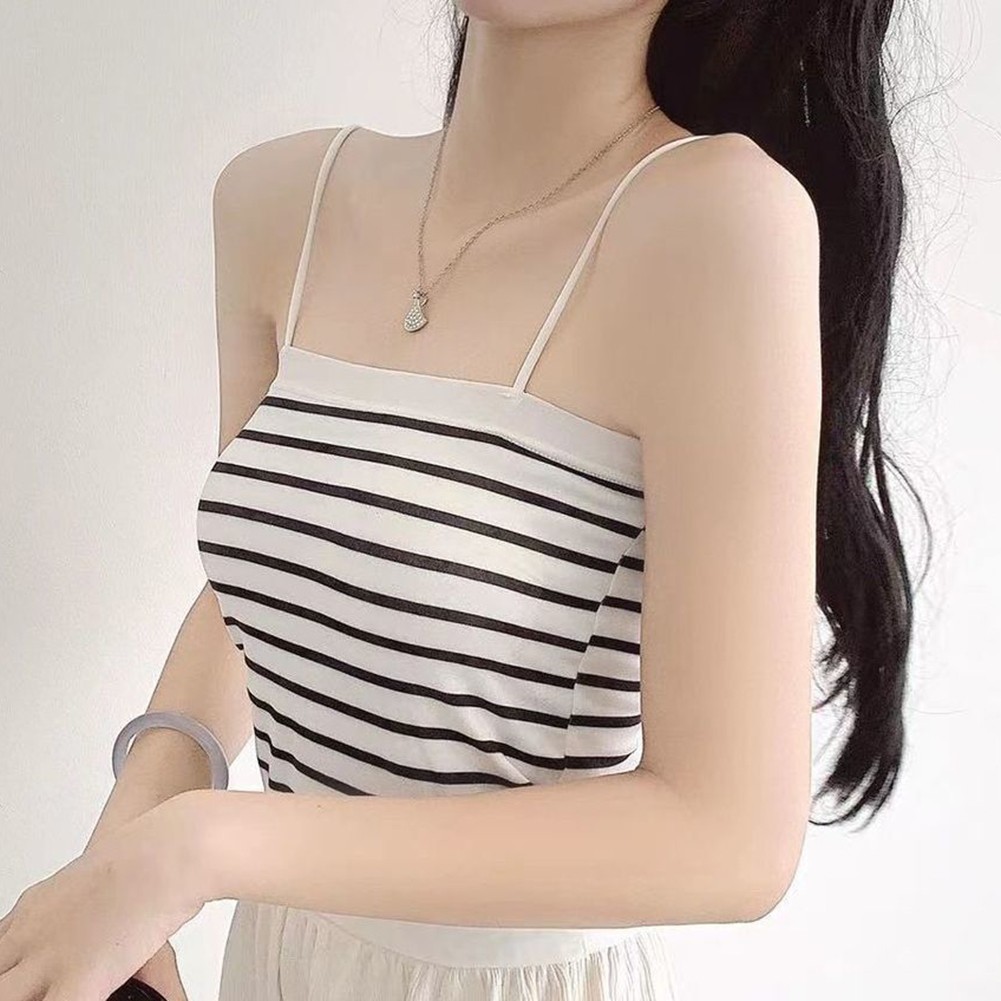 Sophisticated Striped Camisole Vest Designed for All Seasons Wearability - Picture 12 of 21