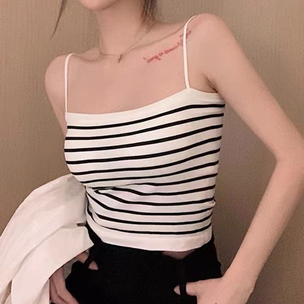 Sophisticated Striped Camisole Vest Designed for All Seasons Wearability - Picture 11 of 21