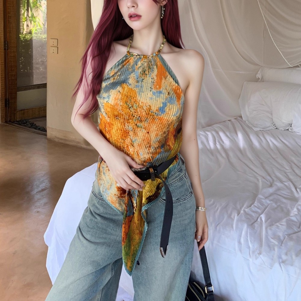 Comfortable Short Sleeve Camisole Suitable for Spring and Summer Events - Picture 16 of 27
