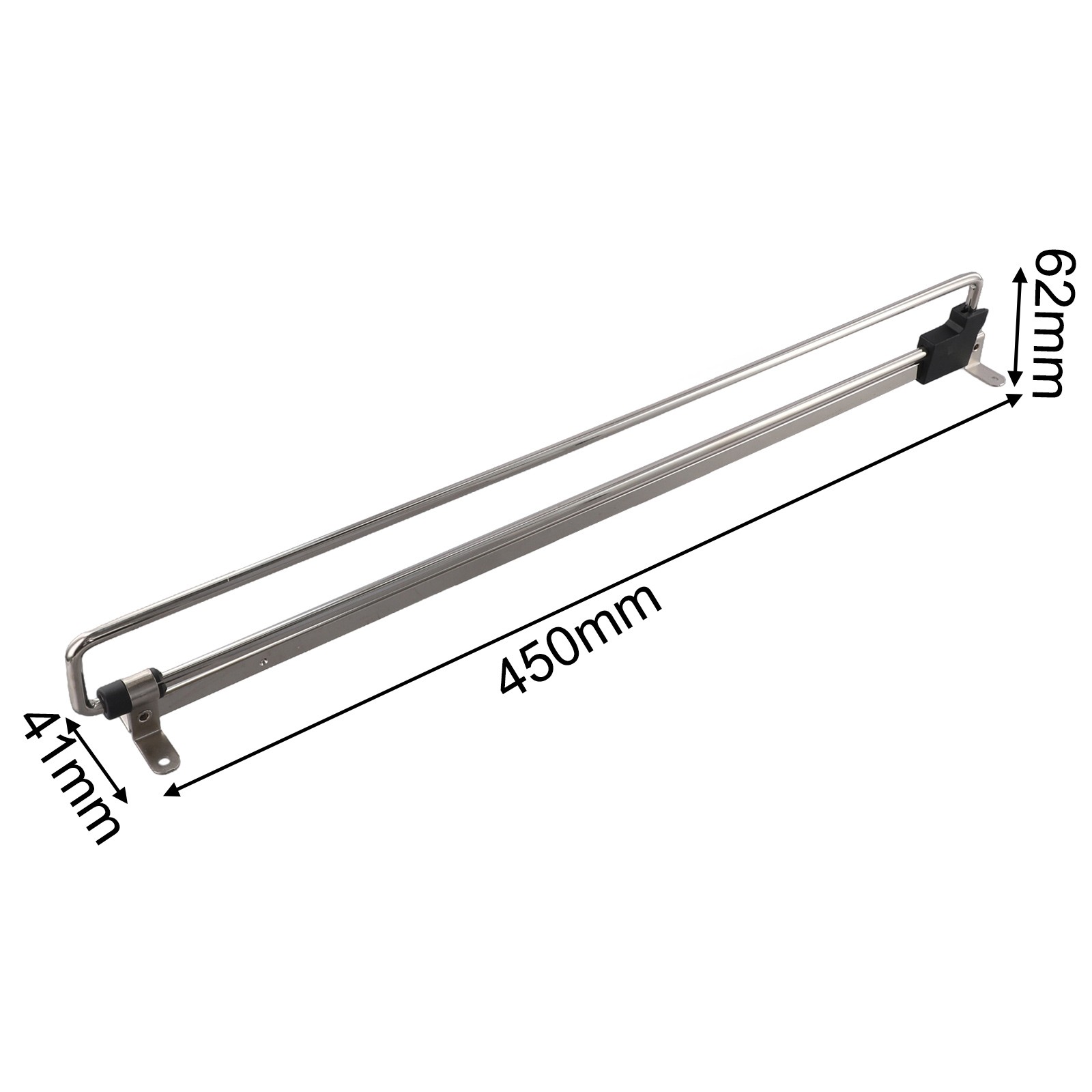 2Pcs Tiges 2024 à Vêtements Télescopiques Réglables pour Compact pour Placards et