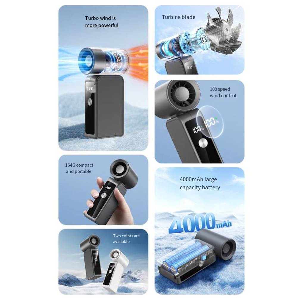 Travel Friendly Miniature USB Charging fan High Power Low Noise Design - Picture 24 of 28