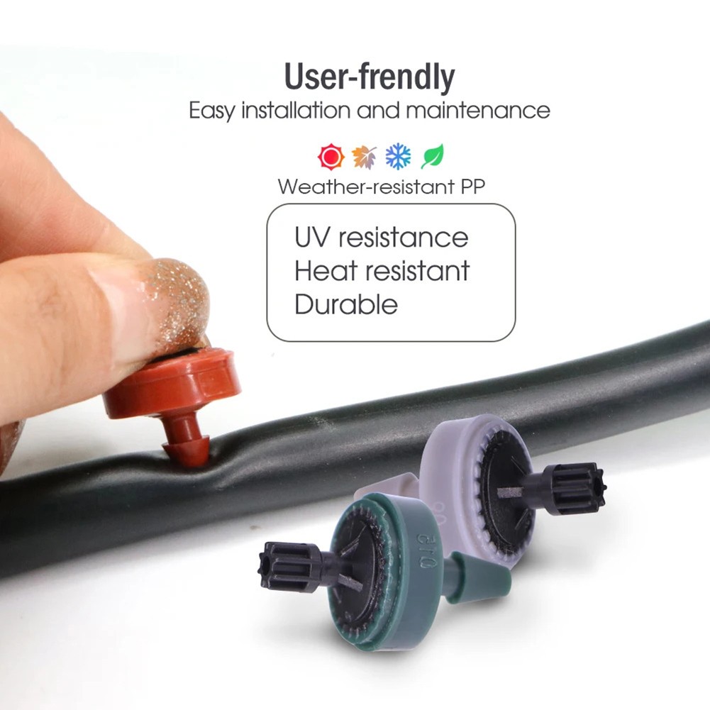 Efficient Watering with 50PC Garden Drip Emitters Perfect Fit for Any System