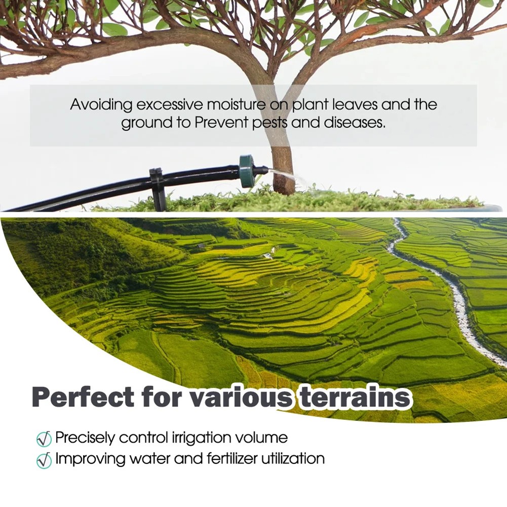 Efficient Watering with 50PC Garden Drip Emitters Perfect Fit for Any System