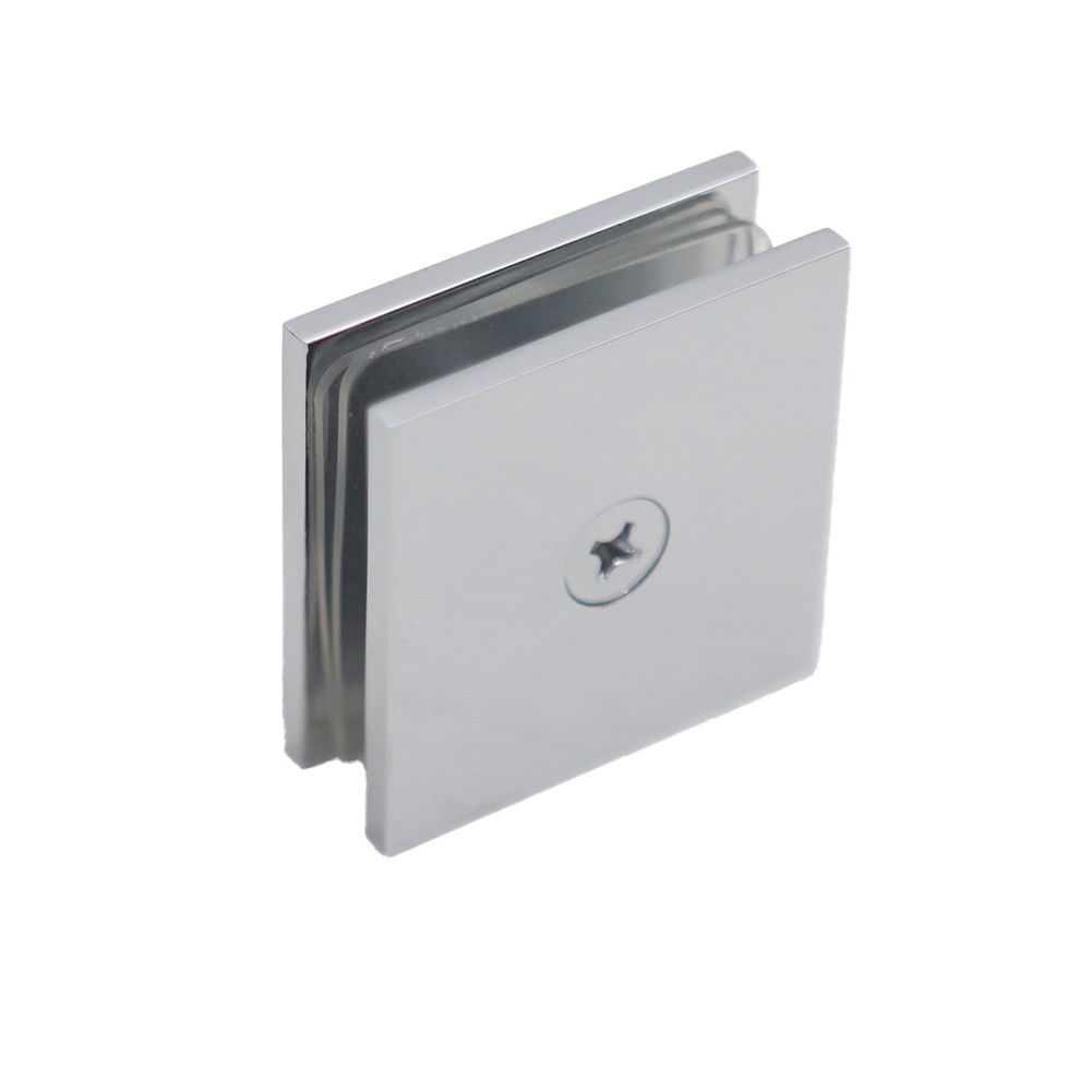 Abrazadera de vidrio de baño hecha de latón en forma de U para 8 paneles de vi - Imagen 24 de 49