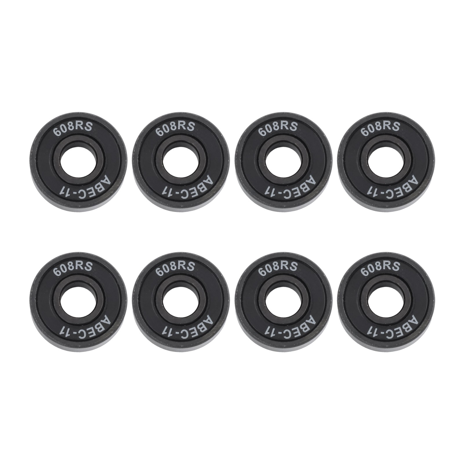 Carbon Steel Skateboard Bearings 608RS 8 pcs for Long Lasting Performance - Picture 31 of 50
