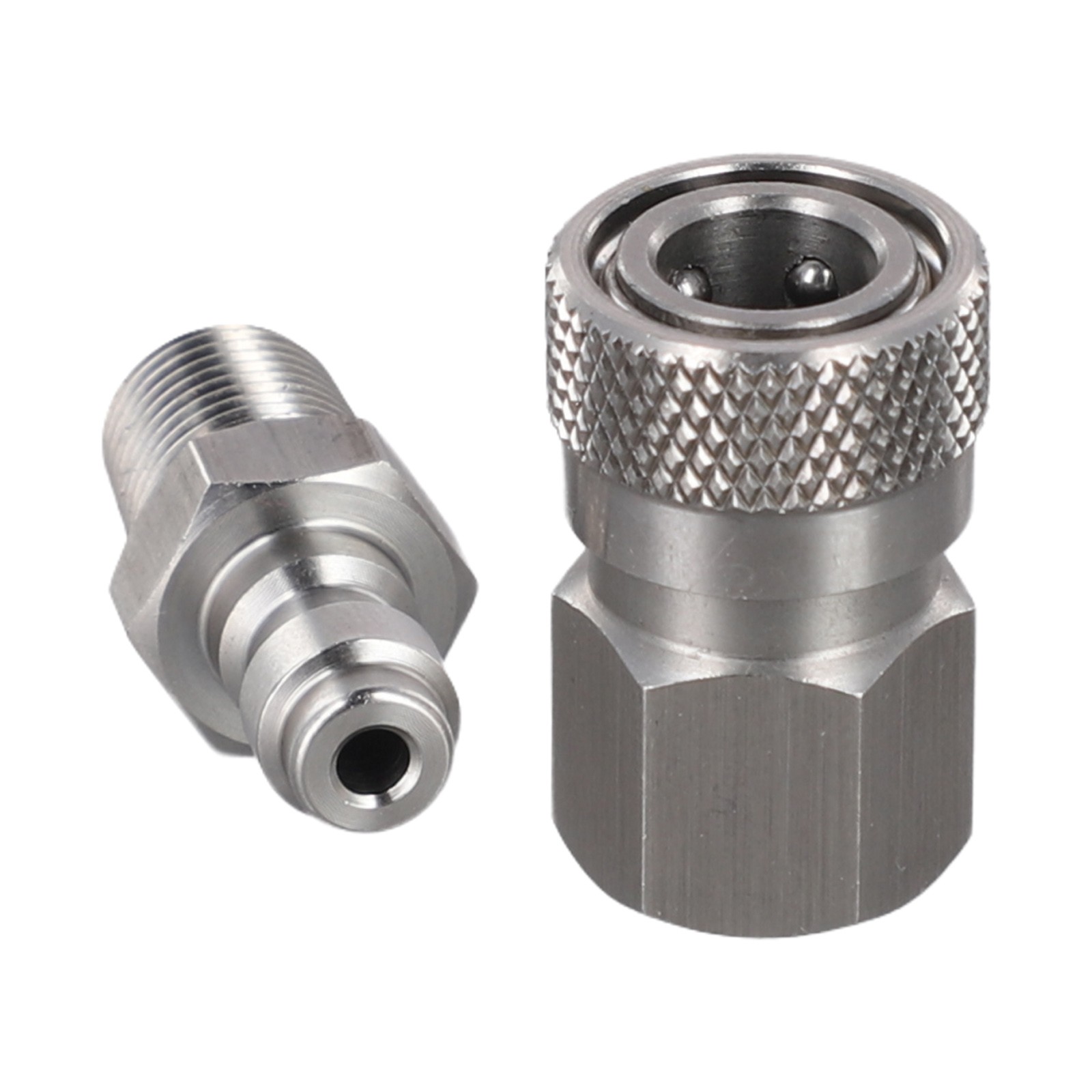 Adaptateur Rapide Mâle 1/8 BSPP – Inox – Raccord Quick Connect – 5000 Psi – NEUF