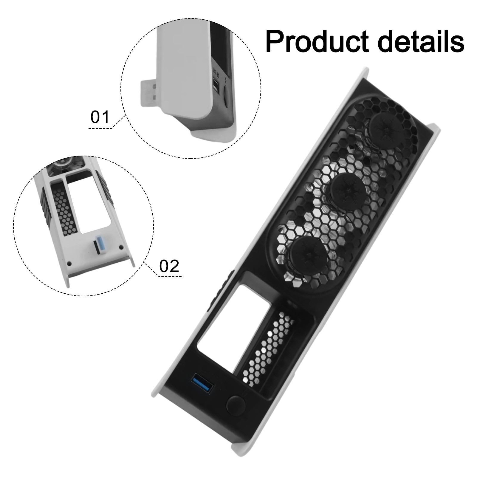 Dynamic RGB Cooling Fan for PS5 Pro Featuring 3 Adjustable Speed Modes - Picture 32 of 36