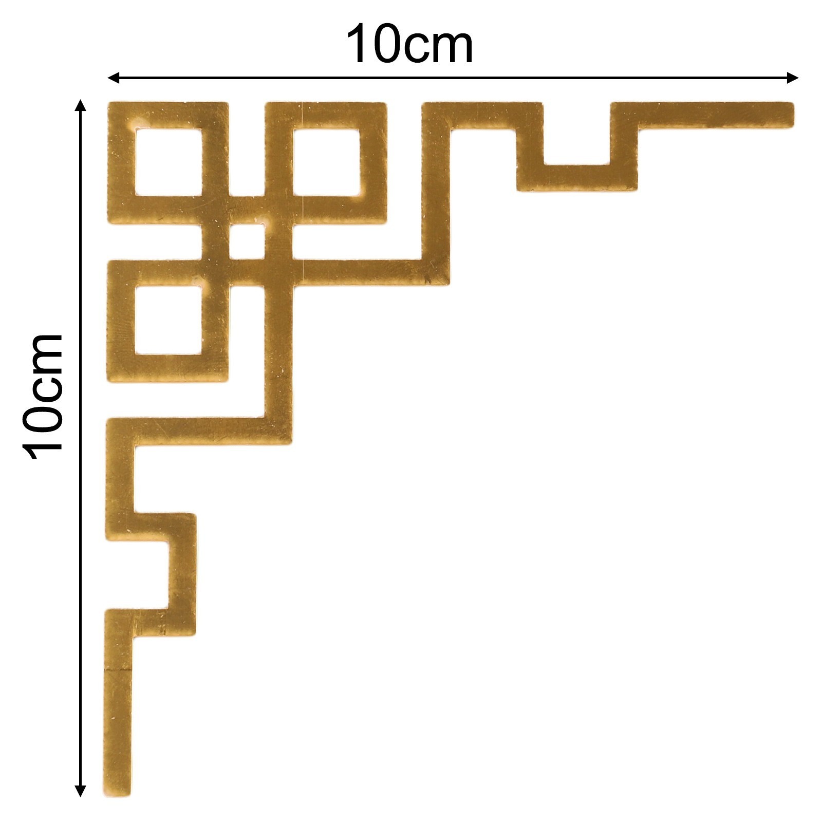 6PCS 10CM Acrylic Mirror Stickers for Modern Home Decor and Wall Aesthetics