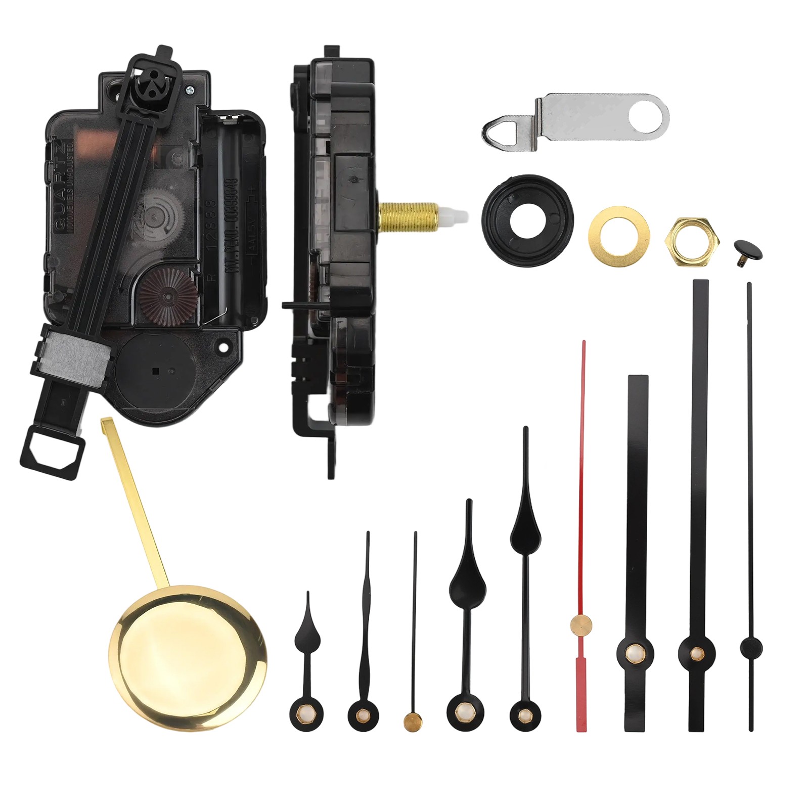 Set Ricambio Meccanismo Orologio a Pendolo Personalizzabile per Orologi da Paret - Picture 25 of 41