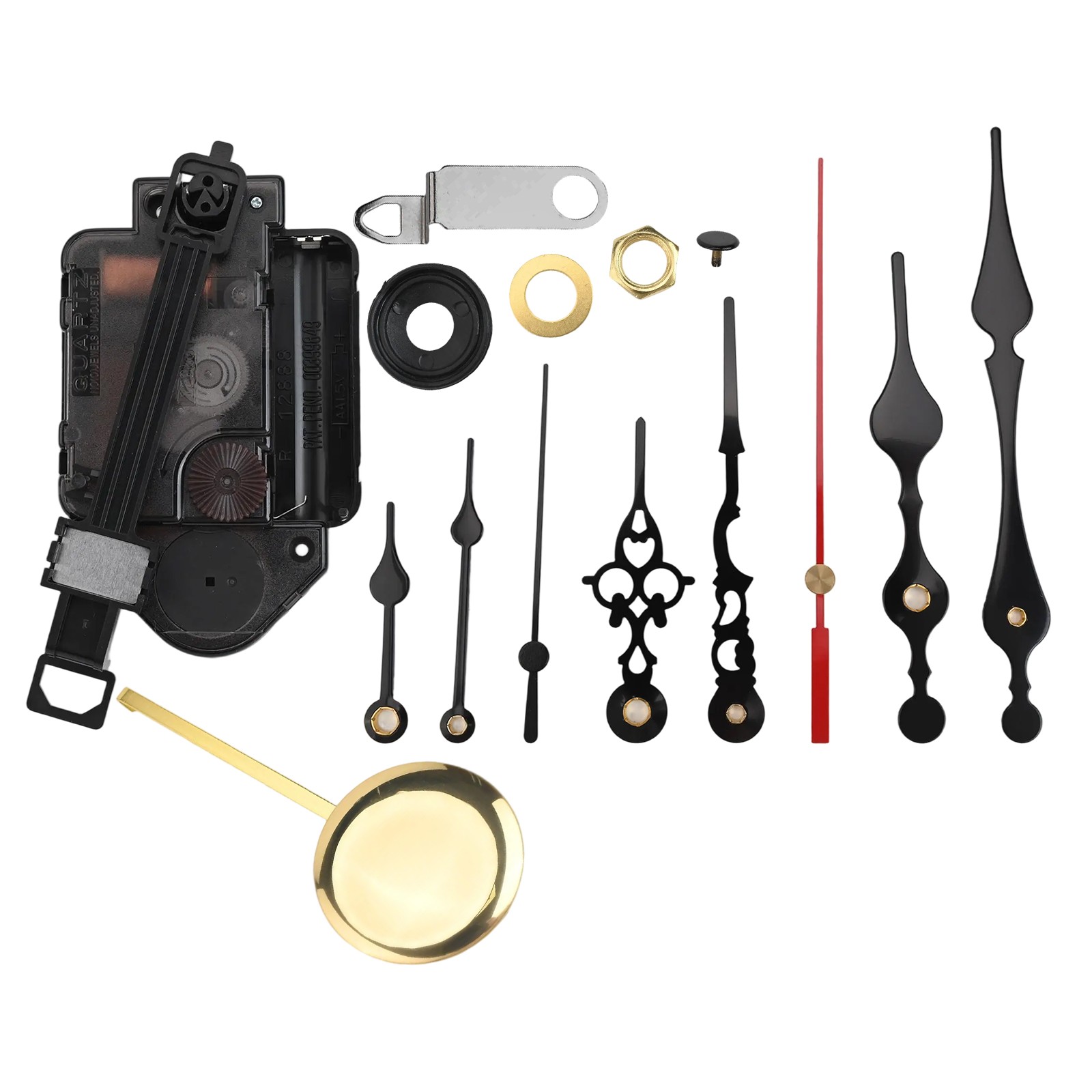 Set Ricambio Meccanismo Orologio a Pendolo Personalizzabile per Orologi da Paret - Picture 17 of 41