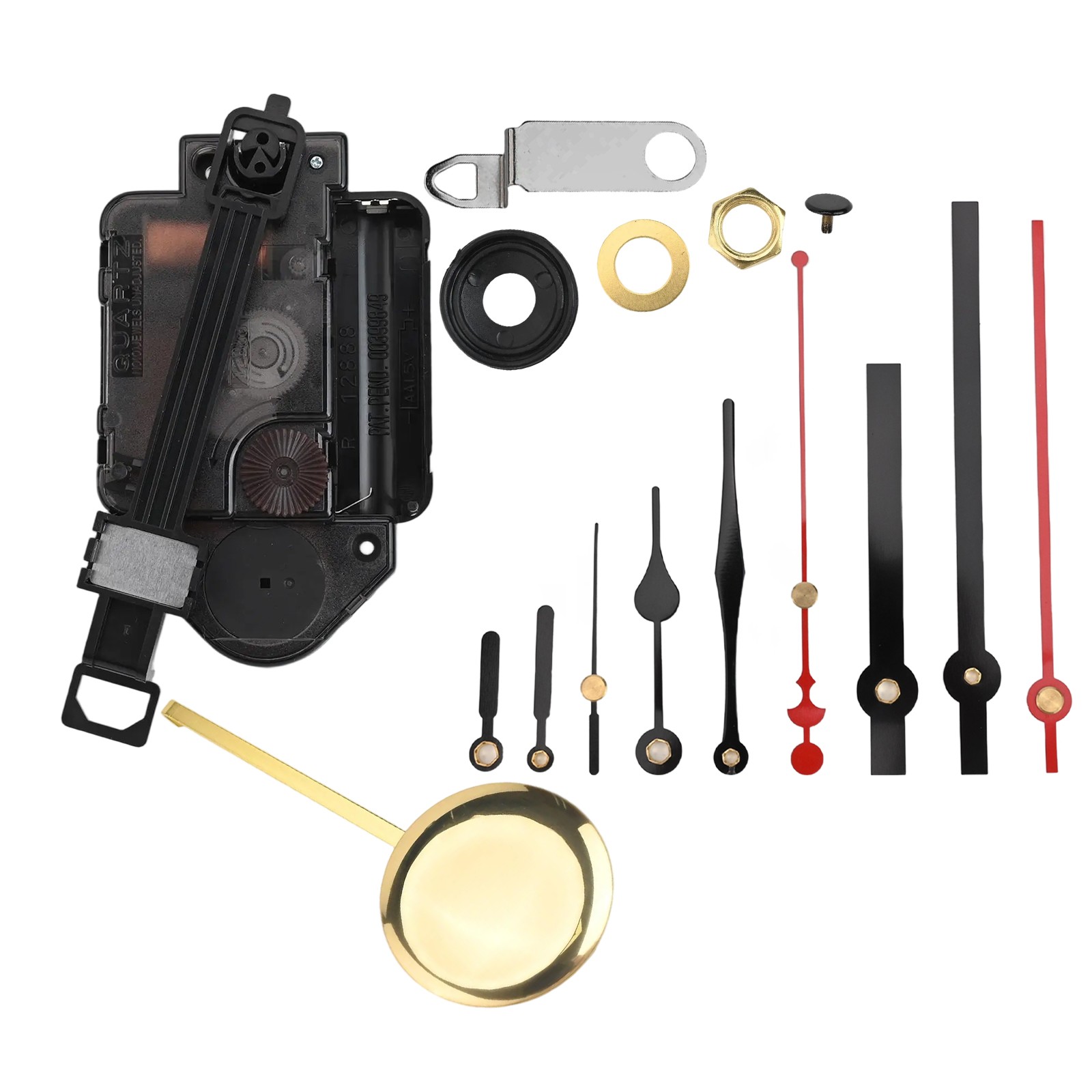 Set Ricambio Meccanismo Orologio a Pendolo Personalizzabile per Orologi da Paret - Picture 34 of 41