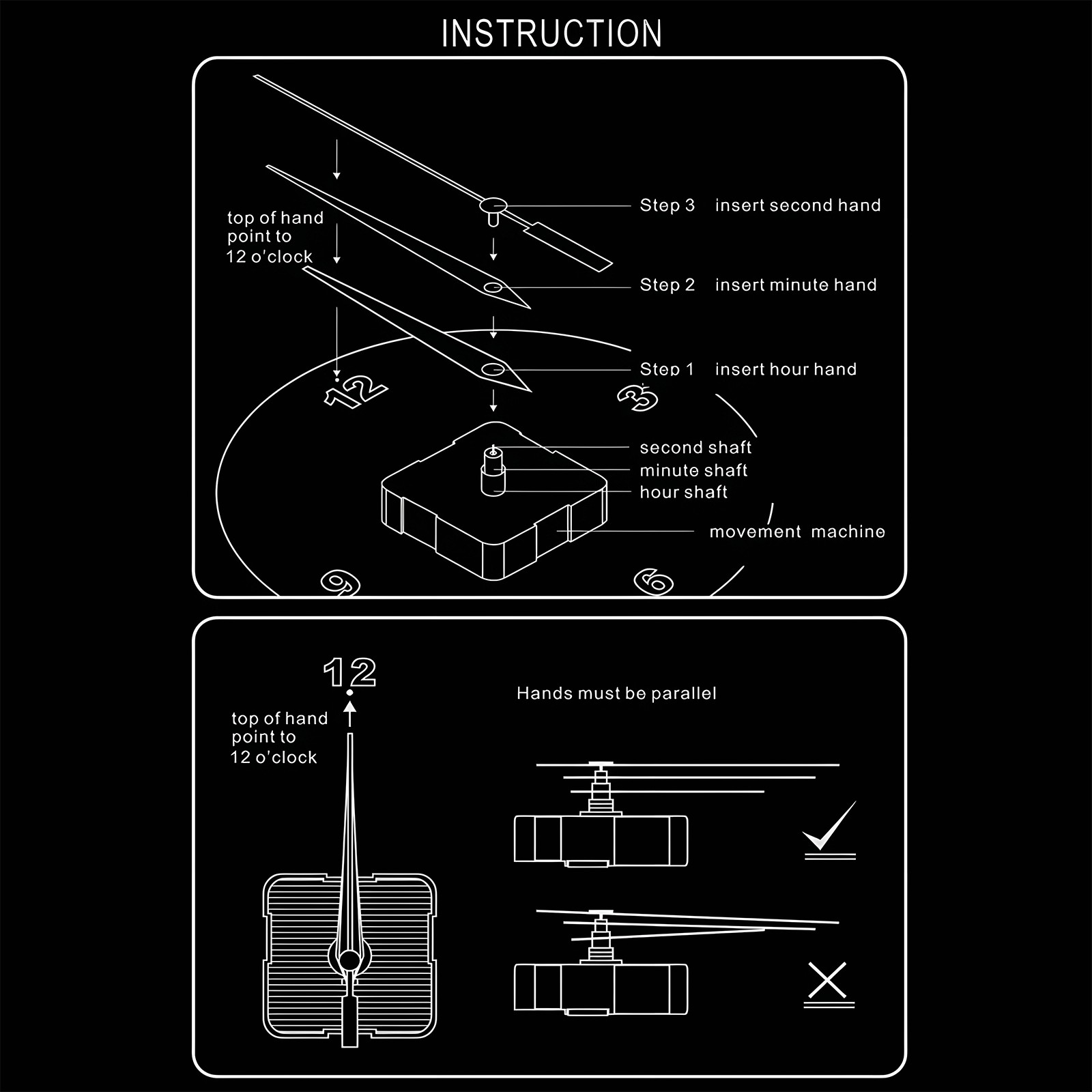 Set Ricambio Meccanismo Orologio a Pendolo Personalizzabile per Orologi da Paret - Picture 21 of 41