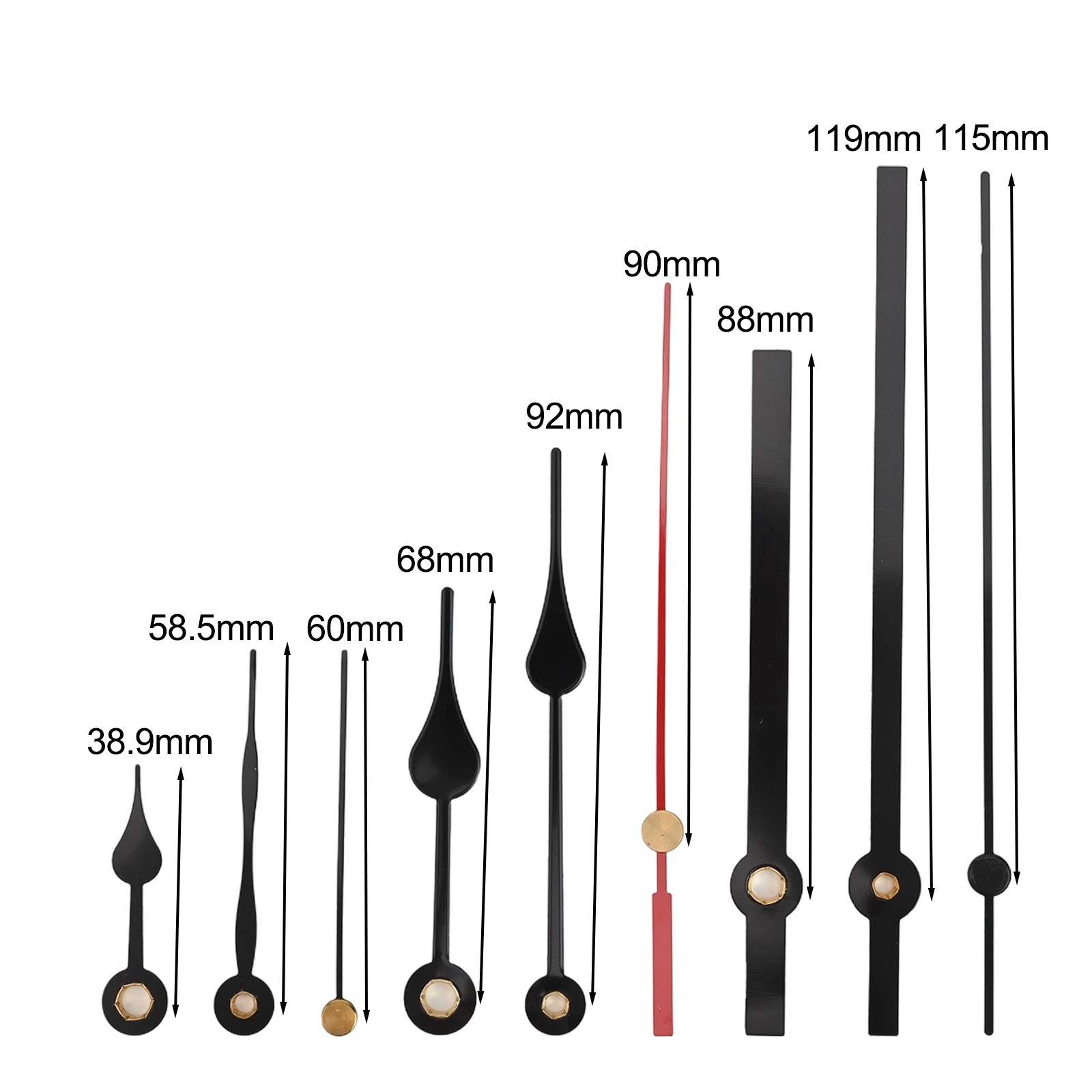 Set Ricambio Meccanismo Orologio a Pendolo Personalizzabile per Orologi da Paret - Picture 30 of 41
