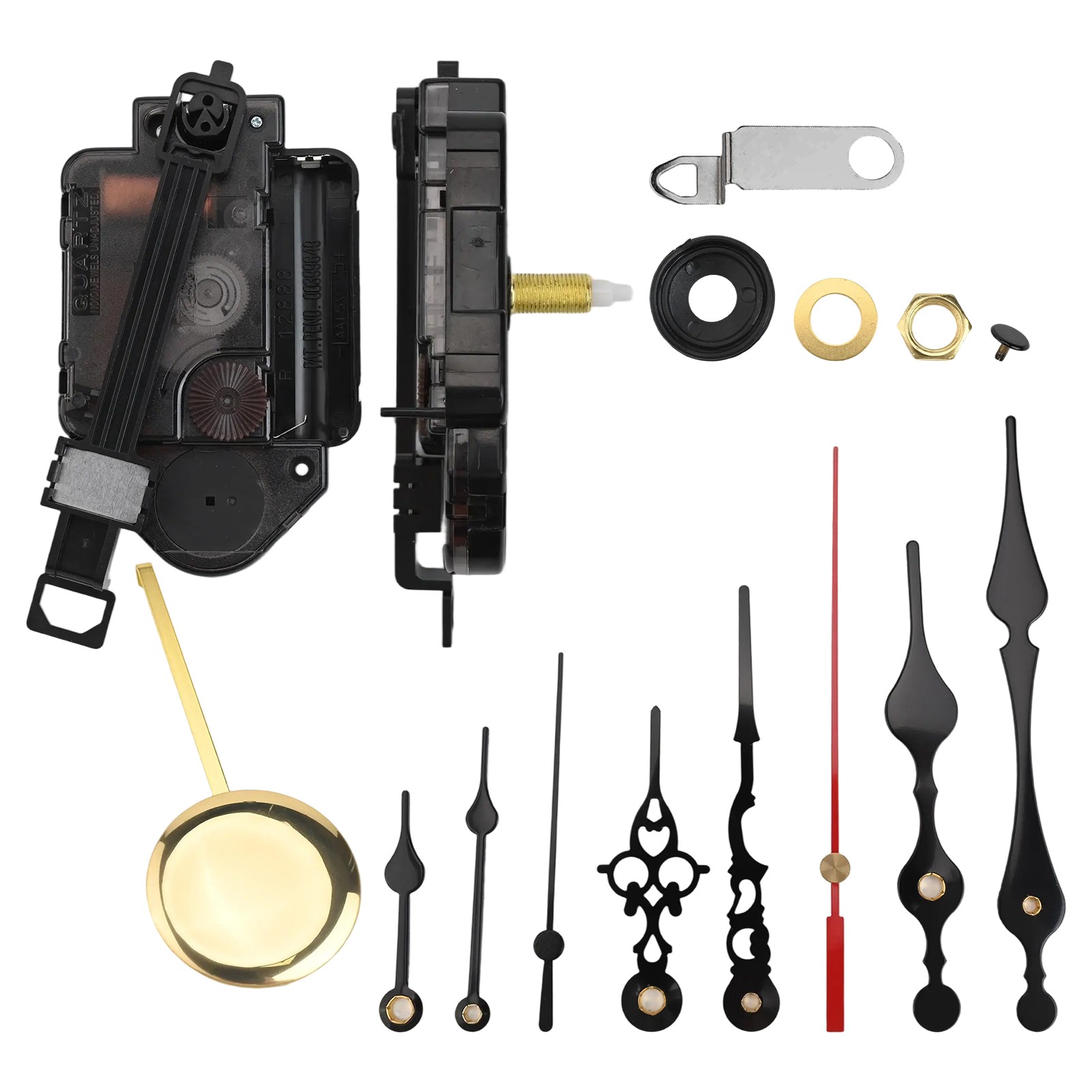 Set Ricambio Meccanismo Orologio a Pendolo Personalizzabile per Orologi da Paret - Picture 15 of 41