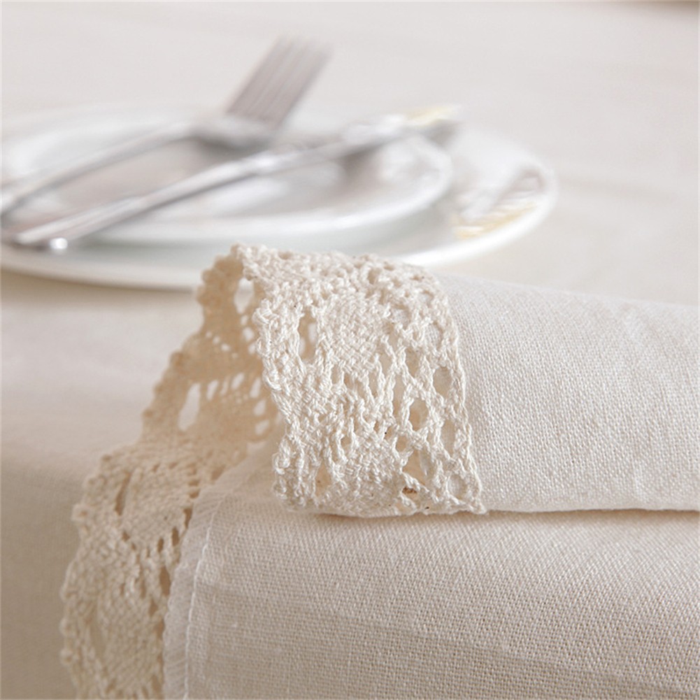 Tablecloth for Indoor Outdoor Weddings and Dining Room Beige 135x200cm - Picture 22 of 36