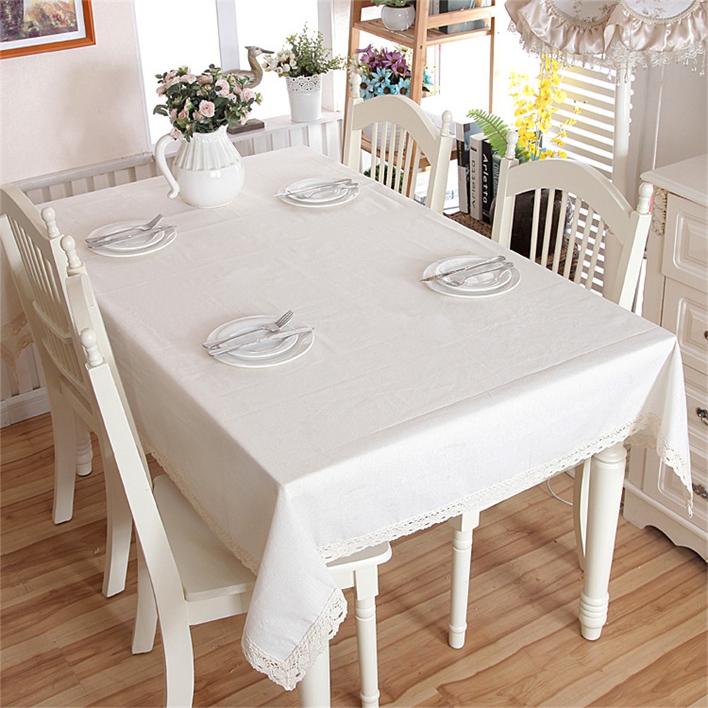 Tablecloth for Indoor Outdoor Weddings and Dining Room Beige 135x200cm - Picture 18 of 36