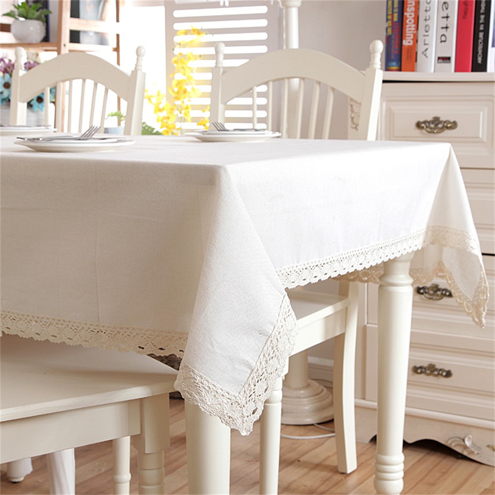 Tablecloth for Indoor Outdoor Weddings and Dining Room Beige 135x200cm - Picture 19 of 36