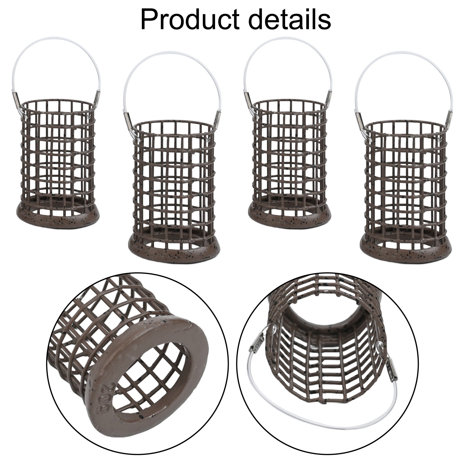 Efficient Bait Cage System for Fish Attracting Includes Four Pieces Design