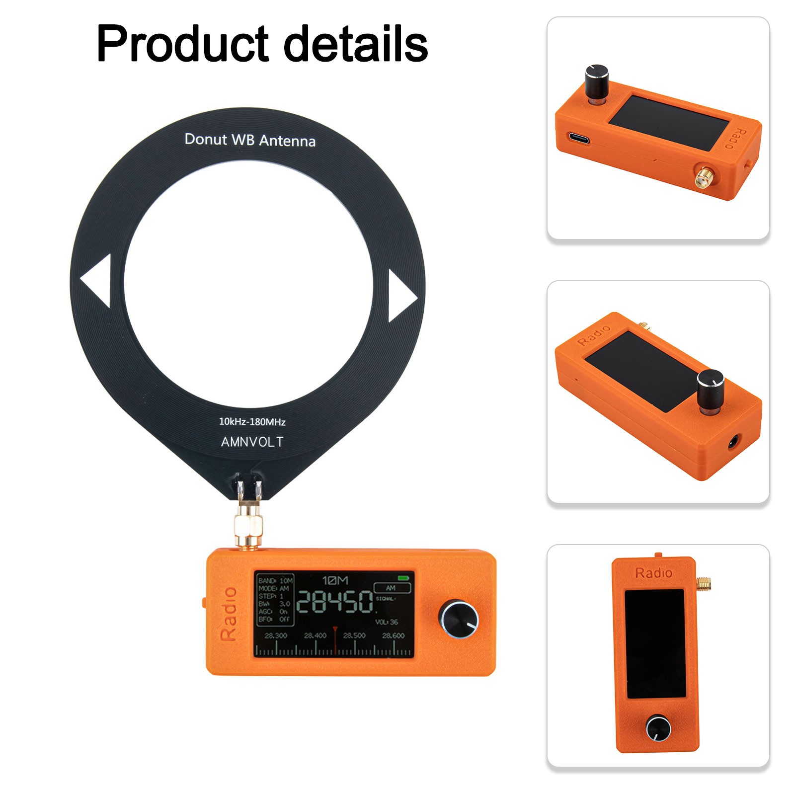 Radio portable SI4732 avec écran haute définition et batterie rechargeable - Photo 47/56