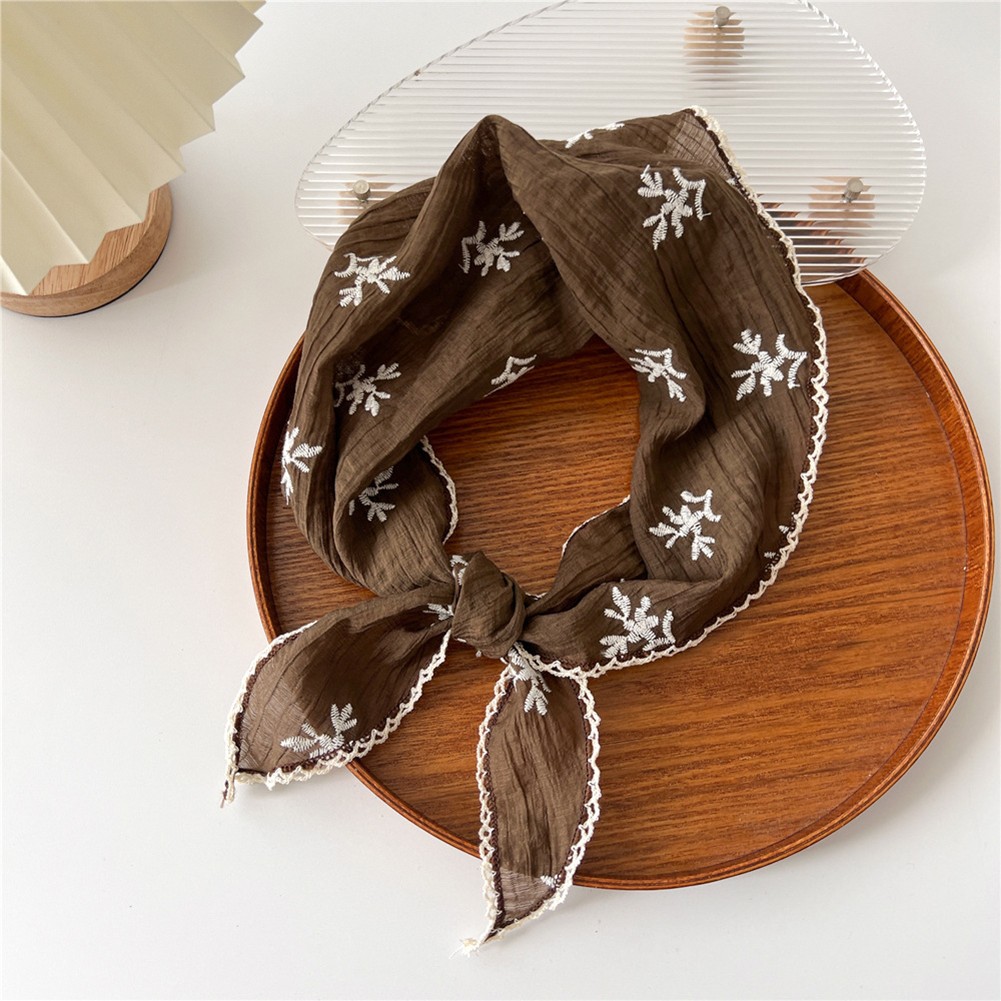 Elegant Spring Autumn Triangle Scarf for Women in Multiple Color Options - Picture 7 of 9