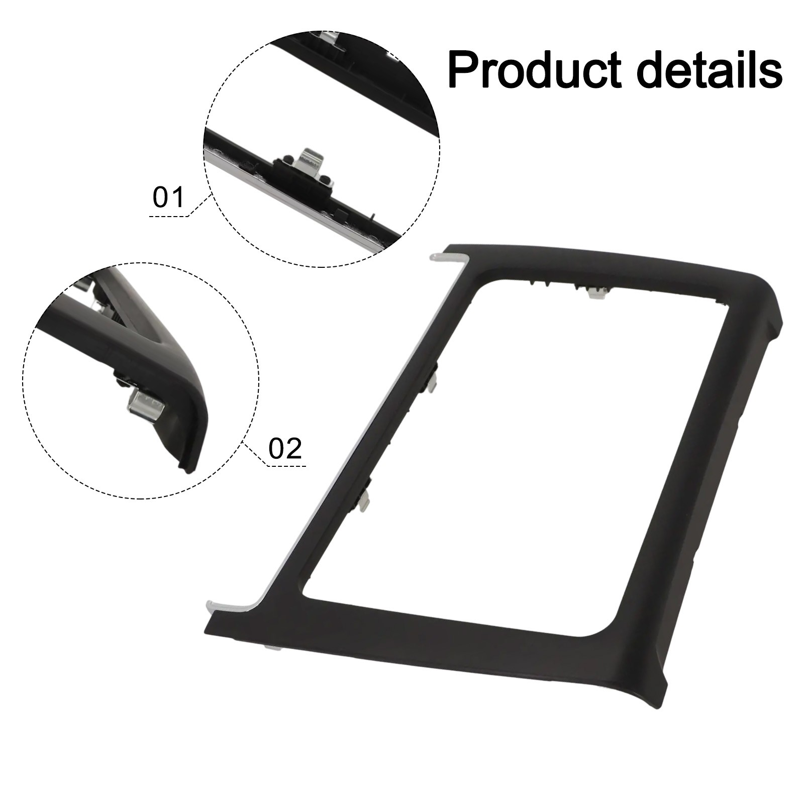 Panel de marco central de tablero para MK5 2014 2017 compatible con radio estéreo de automóvil 2DIN - Imagen 17 de 46