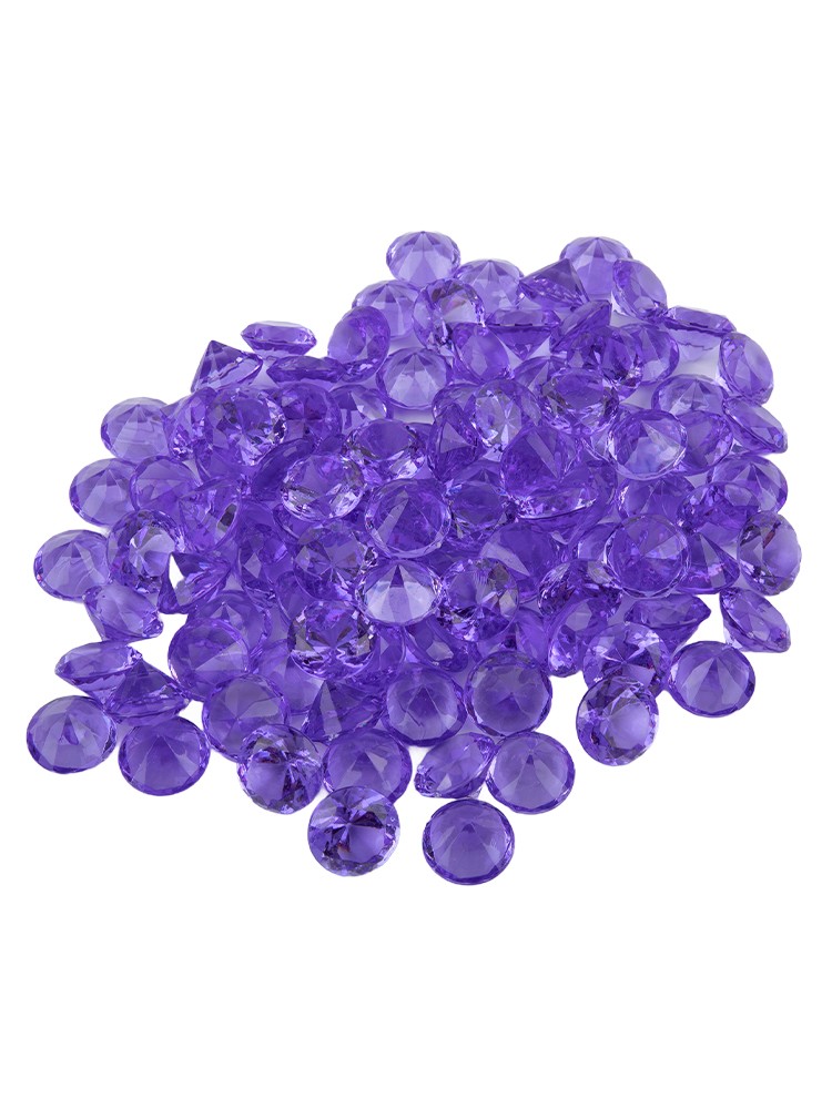 100Pcs 20MM Acrylic Diamond Gems Jewels Pirate Treasure Chest Hunt Party for