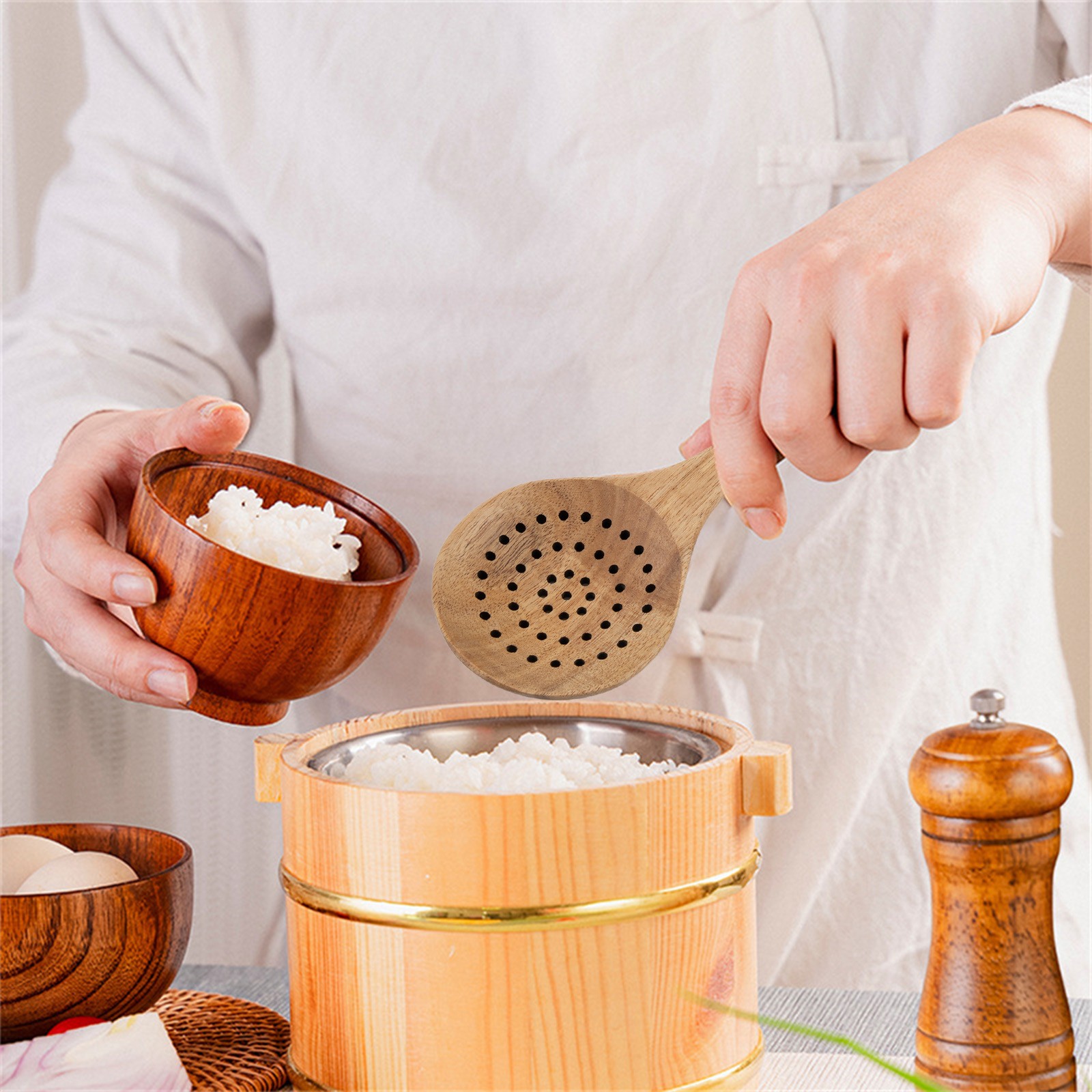 Wooden Spoon Tableware Colander Spatula For Kitchen Tool Cooking Utensils