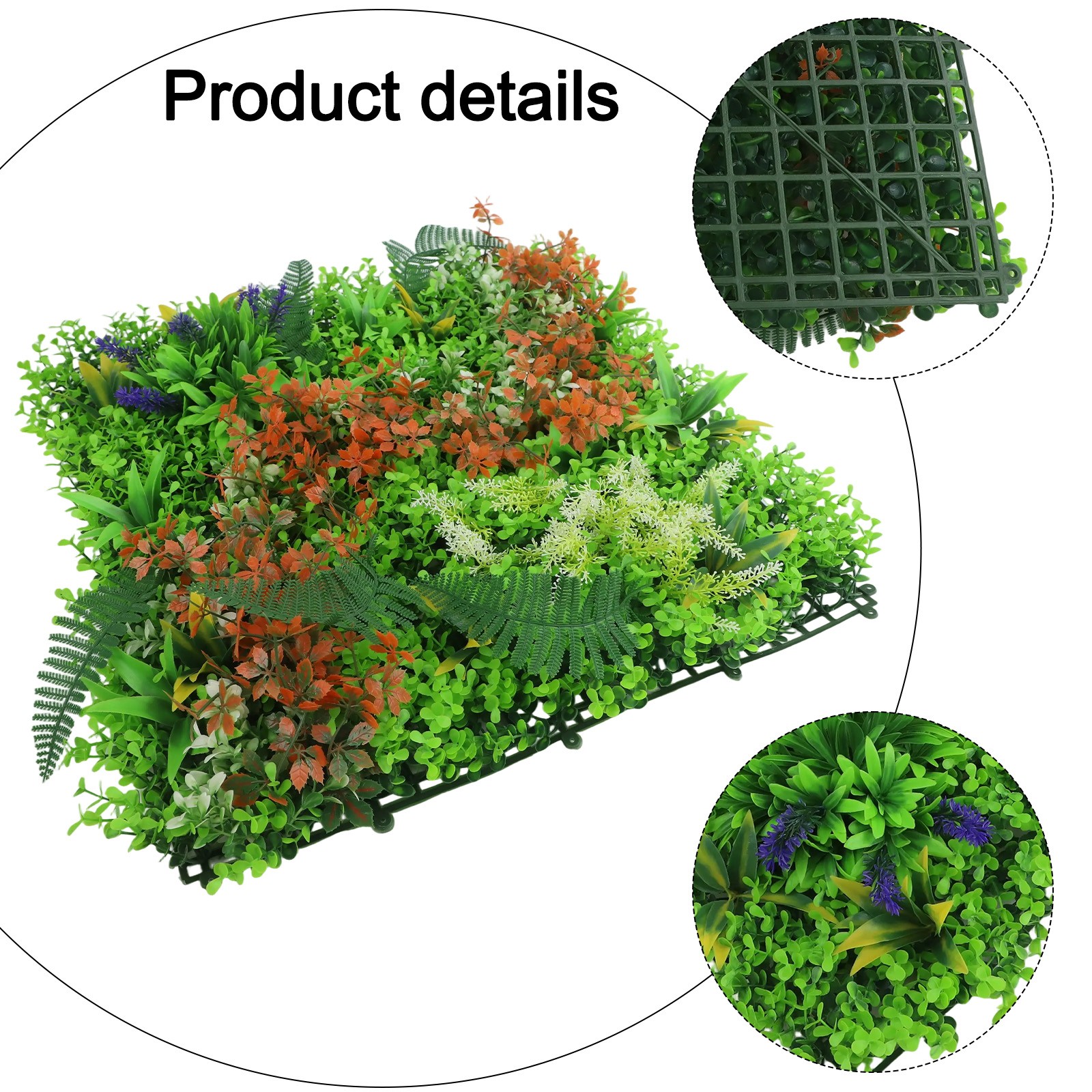 Denser Foliage for a Seamless Appearance Artificial Plant Wall Panels 50*50CM - Picture 41 of 63