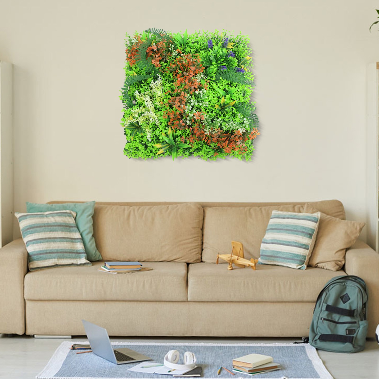 Denser Foliage for a Seamless Appearance Artificial Plant Wall Panels 50*50CM - Picture 33 of 63
