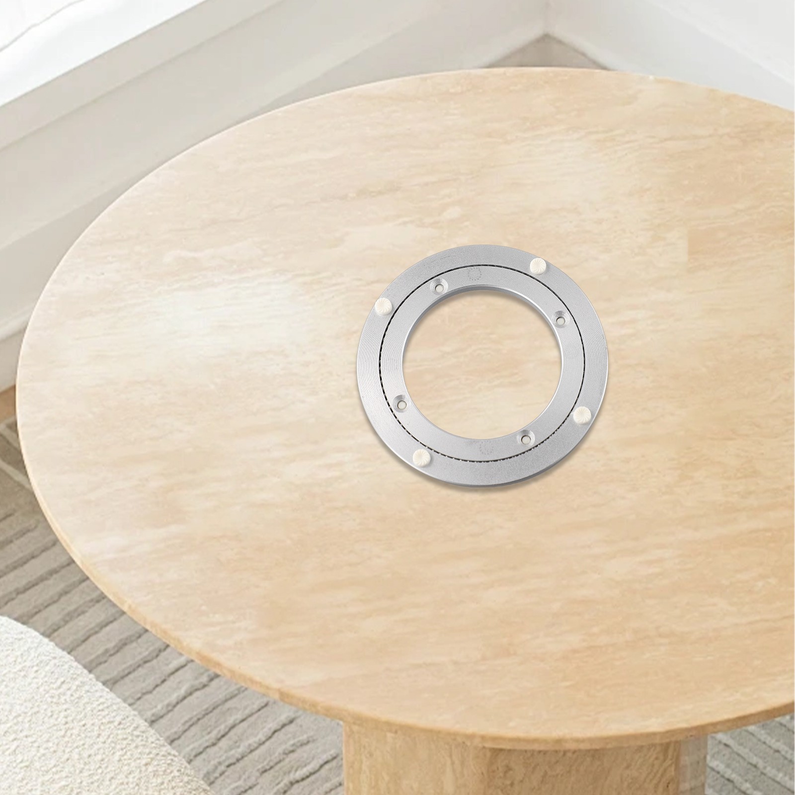 Robust Glass Turntable Base for Dining Tables with Non Slip Rubber Base - Bild 22 von 32