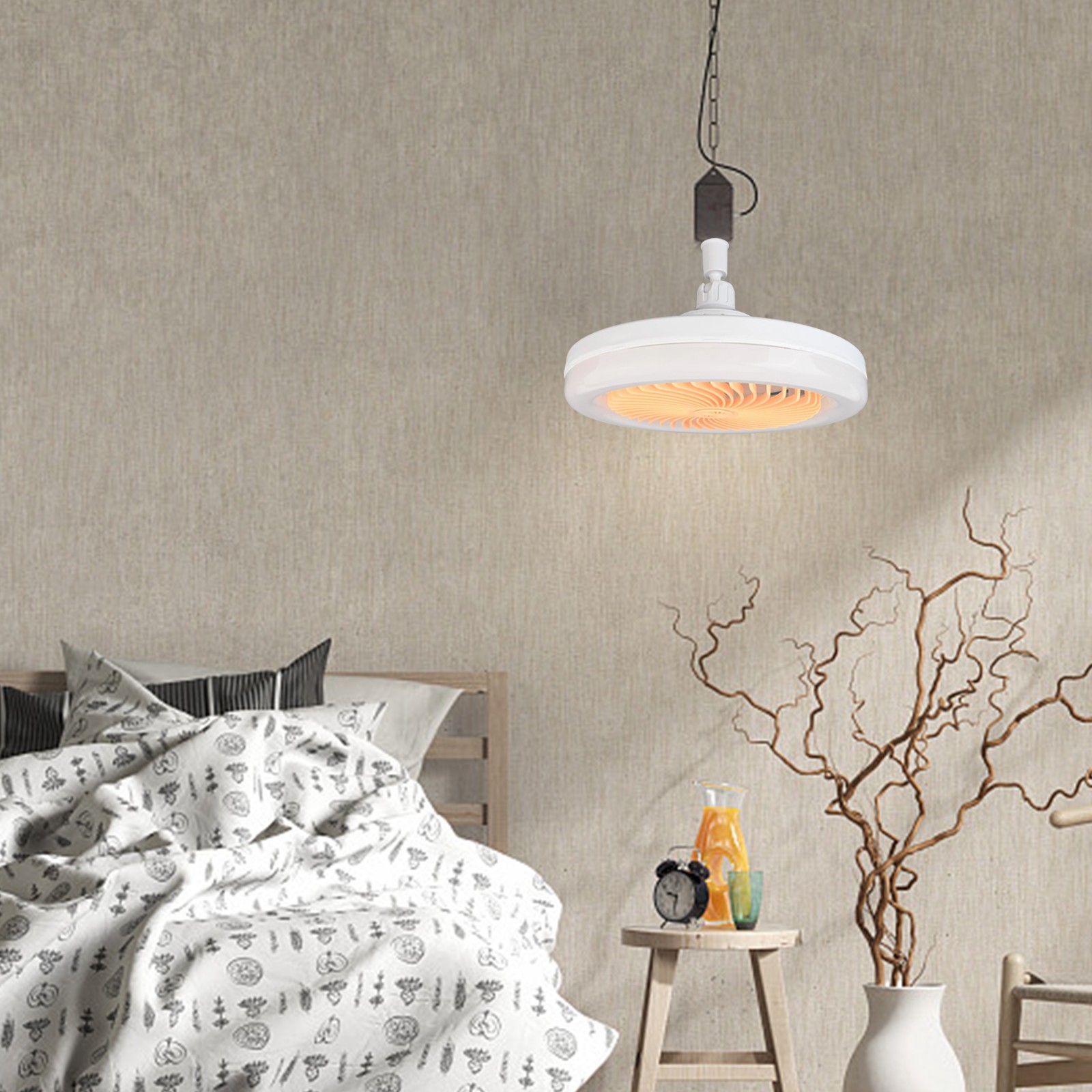 Kompakter Deckenventilator mit 3 Lichtfarben und Fernbedienung f��r jeden kleine - Bild 27 von 41