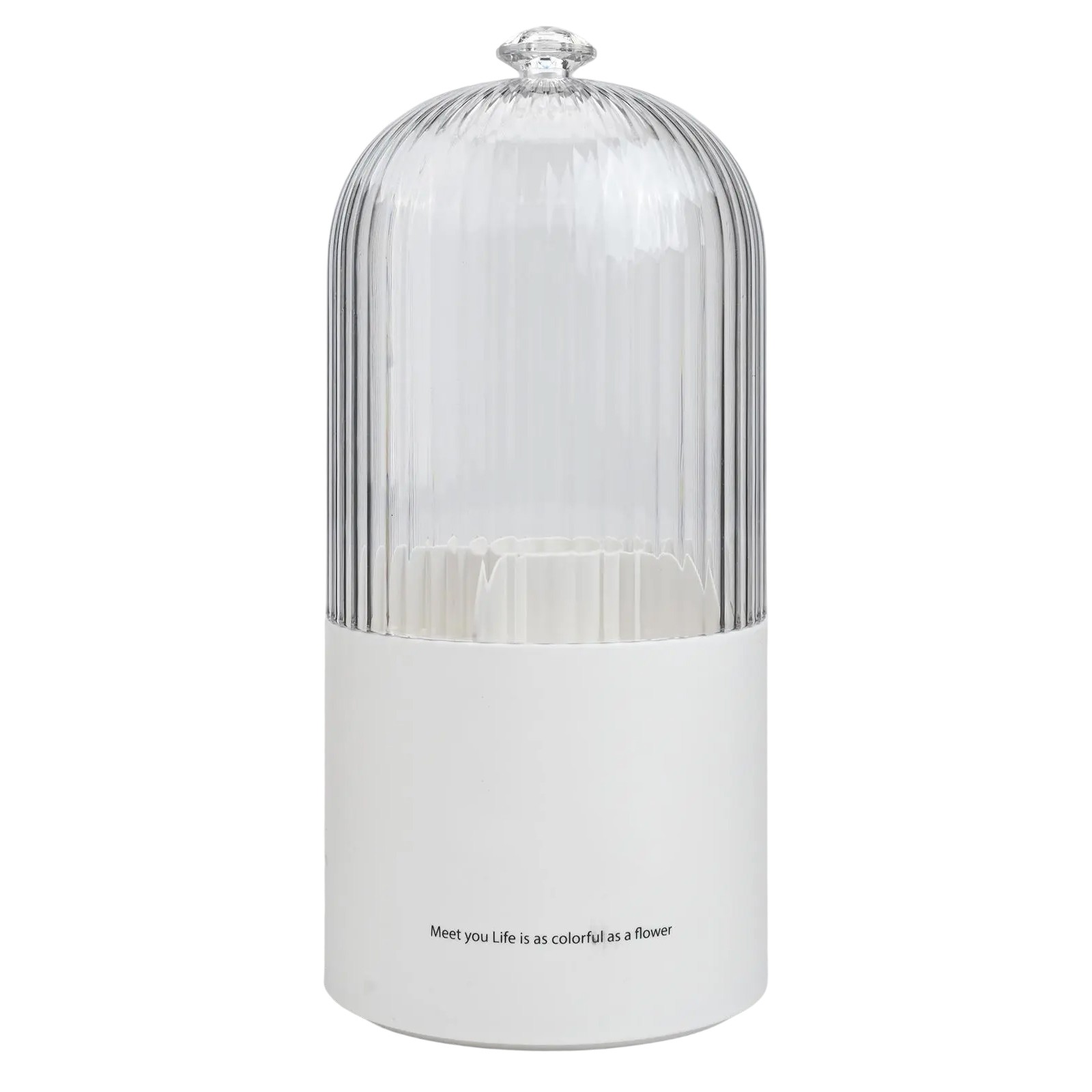 Efficient Makeup Brush Organizer Space Saving Rotating Cosmetic Storage Box