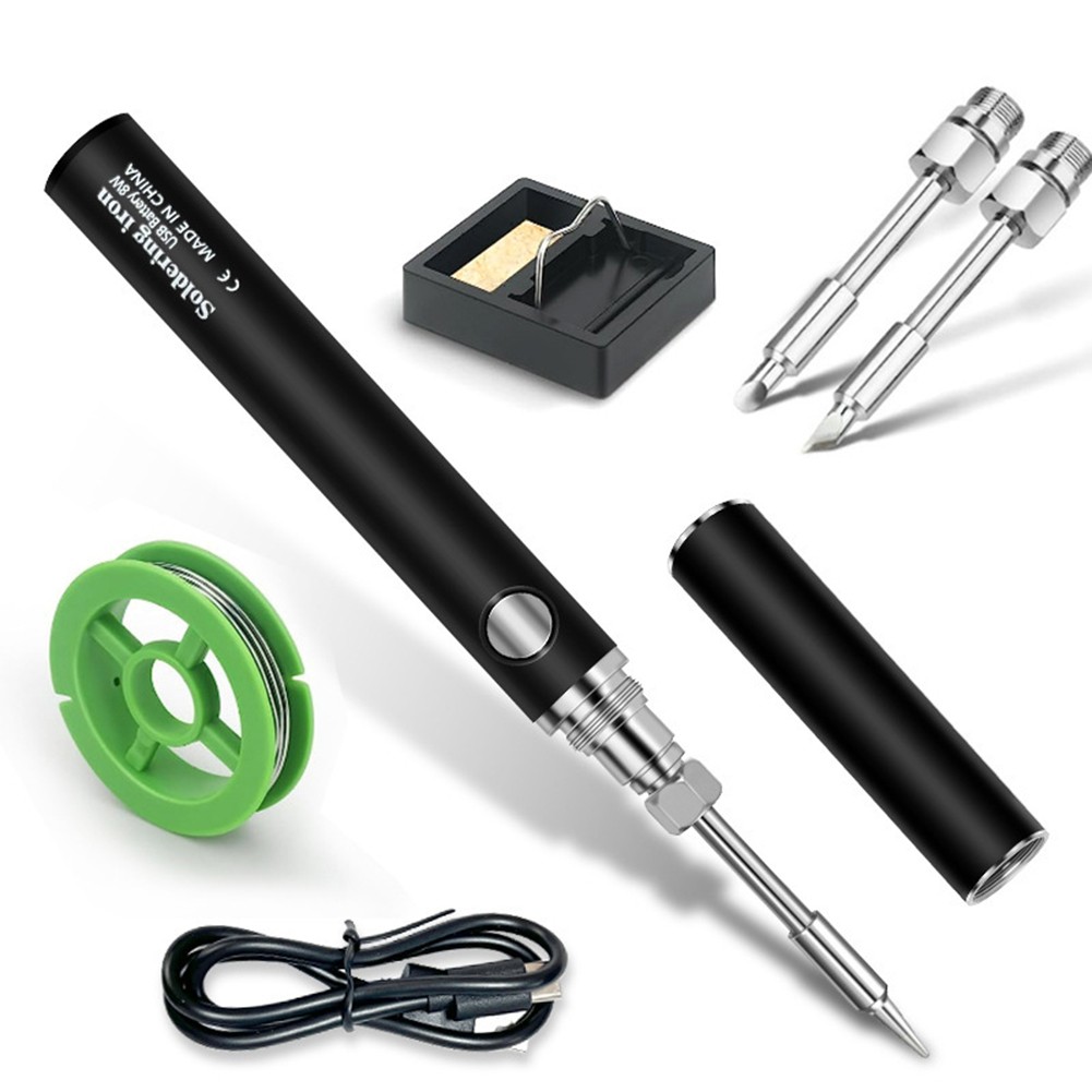 User Friendly Cordless Soldering Iron Kit with Adjustable Temperature Levels