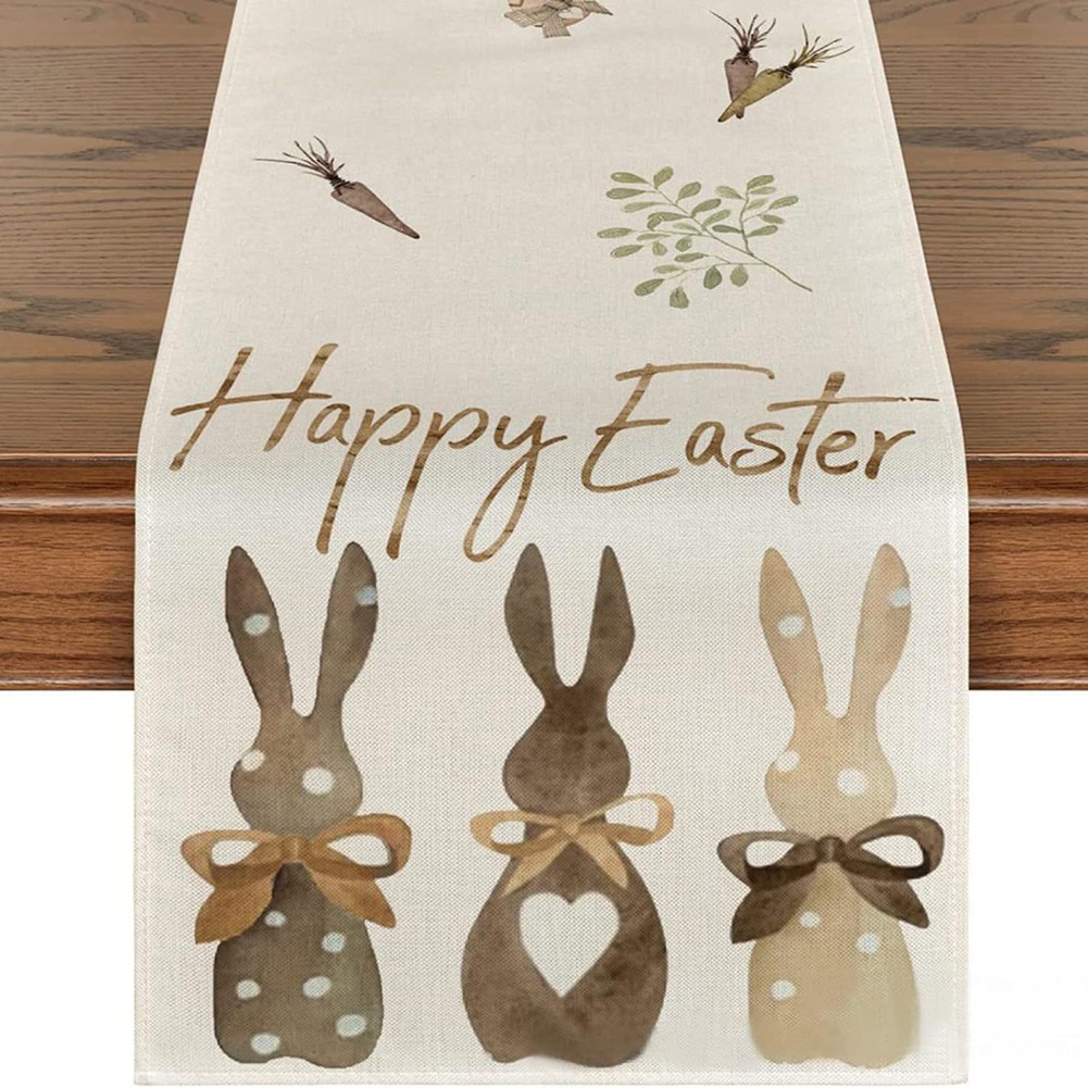 Unique Bunny Pattern Table Runner 13 x 72 Inches for Home Entertaining - Picture 22 of 22