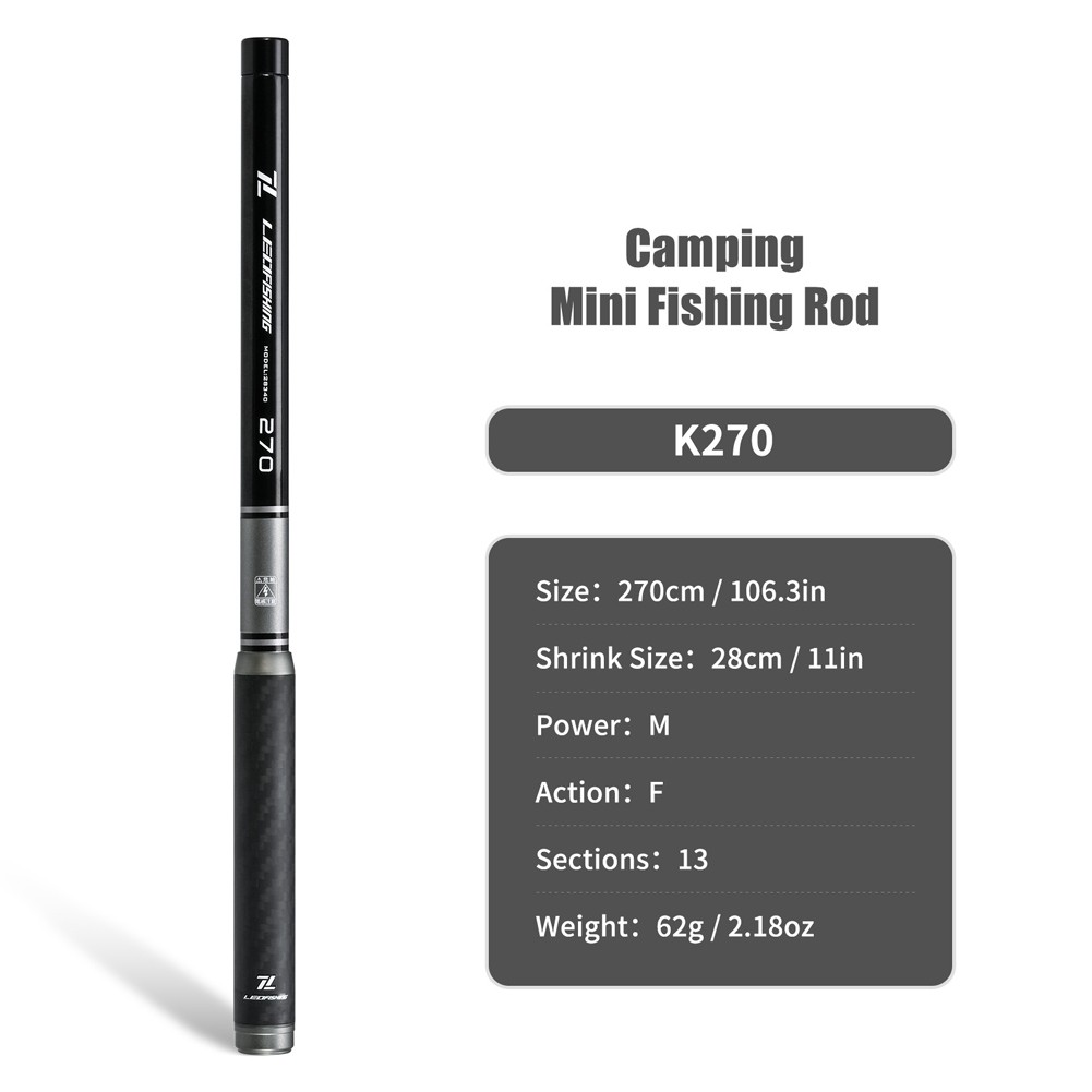 Lightweight 28cm Carbon Mini Fishing Rod for Travel and Outdoor Fishing - Picture 21 of 22