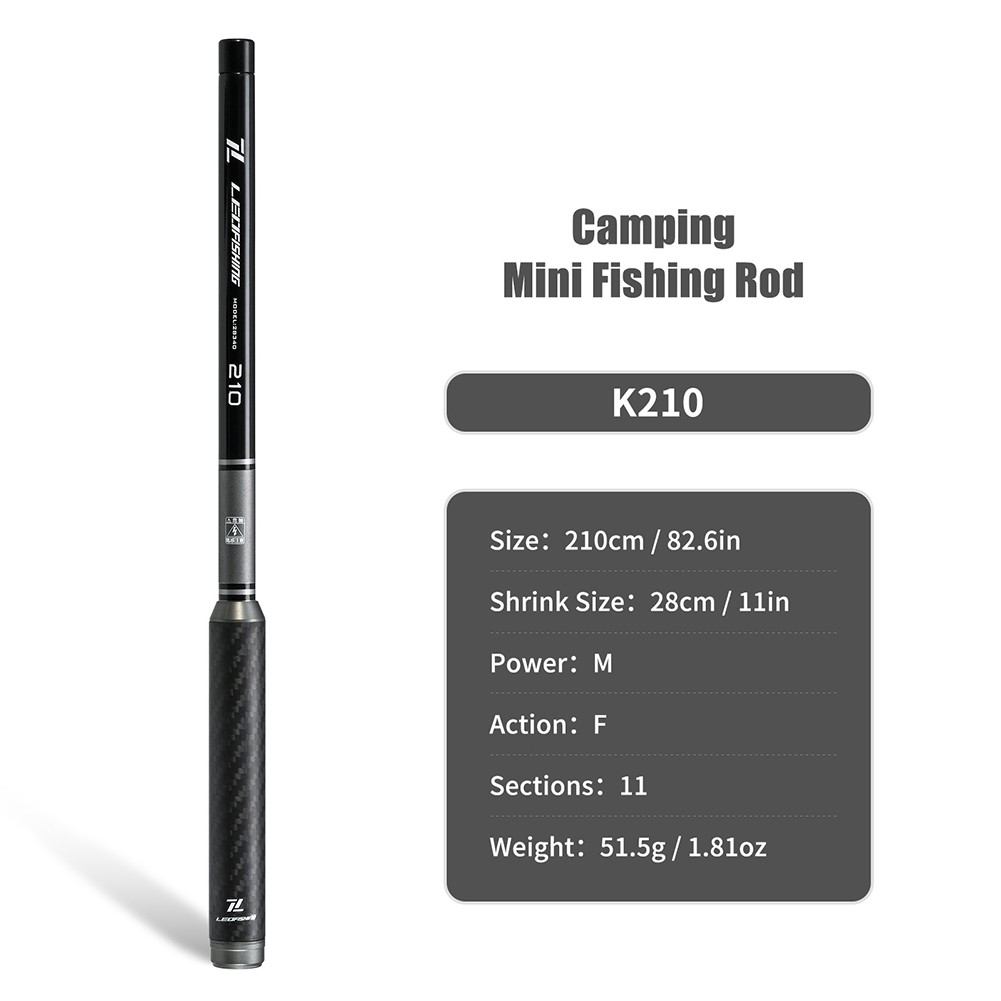 Lightweight 28cm Carbon Mini Fishing Rod for Travel and Outdoor Fishing - Picture 17 of 22