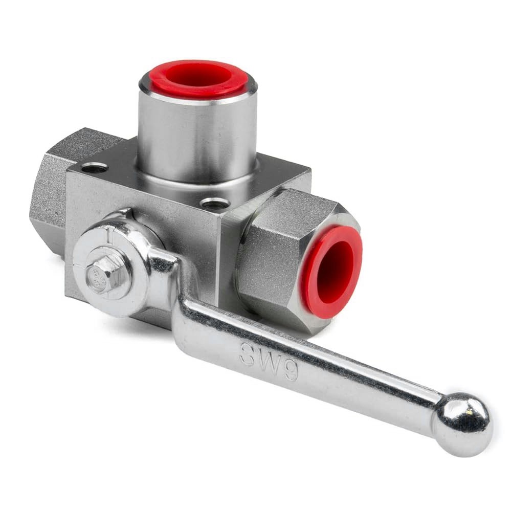 Carbon Steel NPT12 3 Way Hydraulic Ball Valve 7250 PSI for Industrial Use - Picture 24 of 43