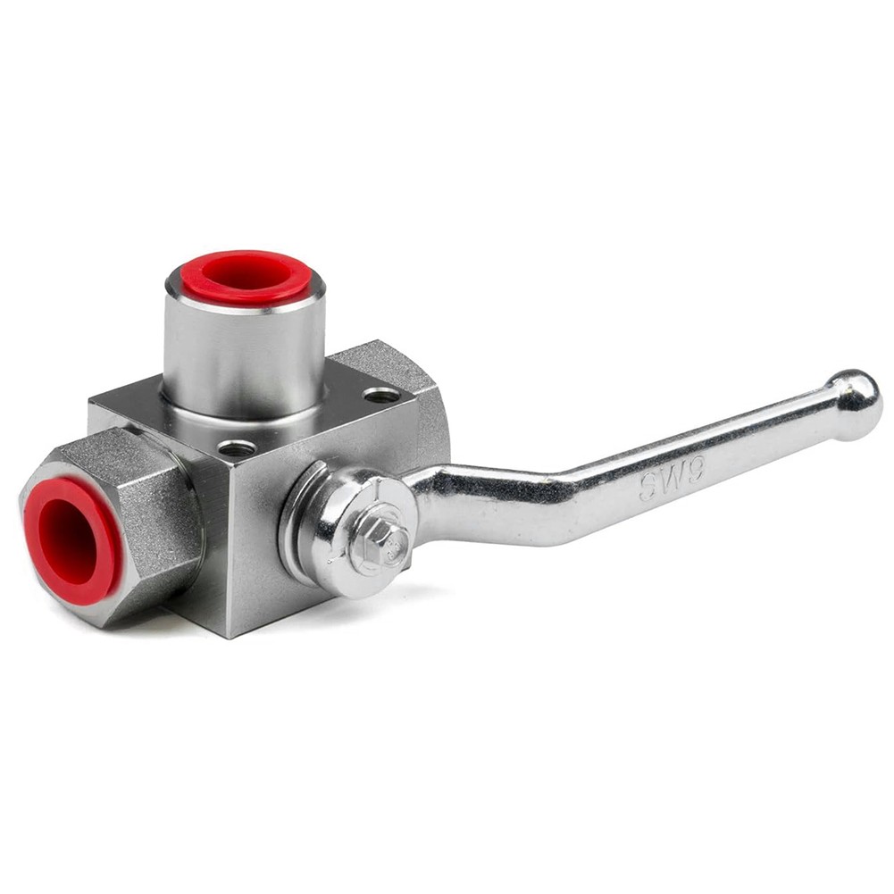 Carbon Steel NPT12 3 Way Hydraulic Ball Valve 7250 PSI for Industrial Use - Picture 22 of 43