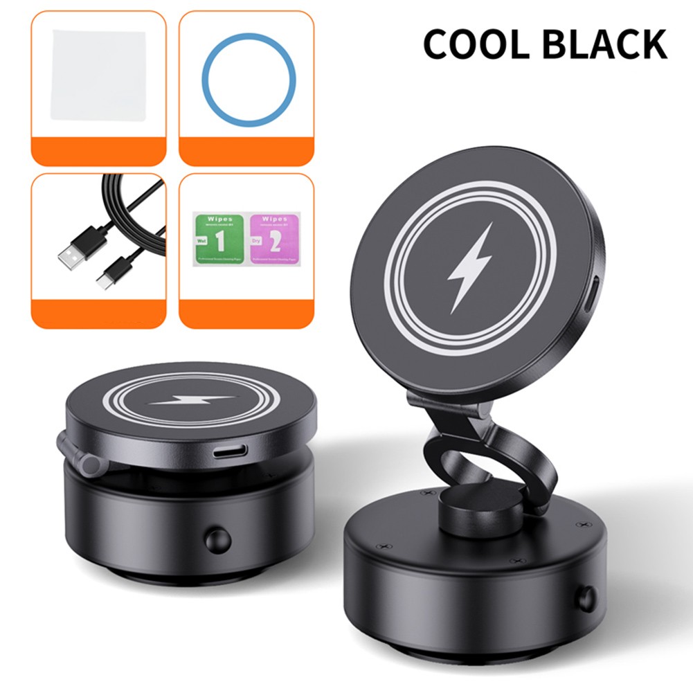 Support Téléphone Magnétique Voiture avec Charge Sans Fil et Angle de Vision - Photo 14 sur 14