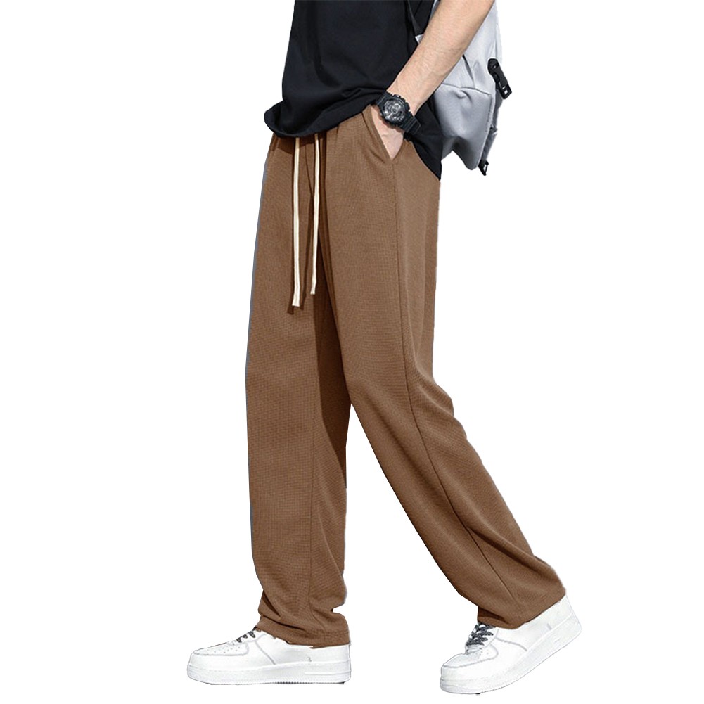 Men's Waffle Sweatpants Casual Loose Wide Leg Trousers for All Occasions