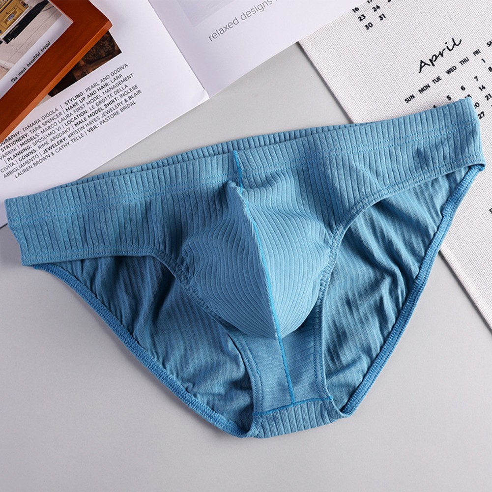 Herren Baumwolle Slips Tasche Niedrige Taille Atmungsaktiv Unterhosen für den Alltag - Bild 5 von 8