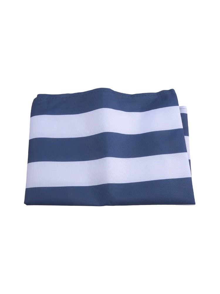 Tela de repuesto para tumbona de playa tela de poliéster 120x44 cm blanco y azul - Imagen 24 de 43